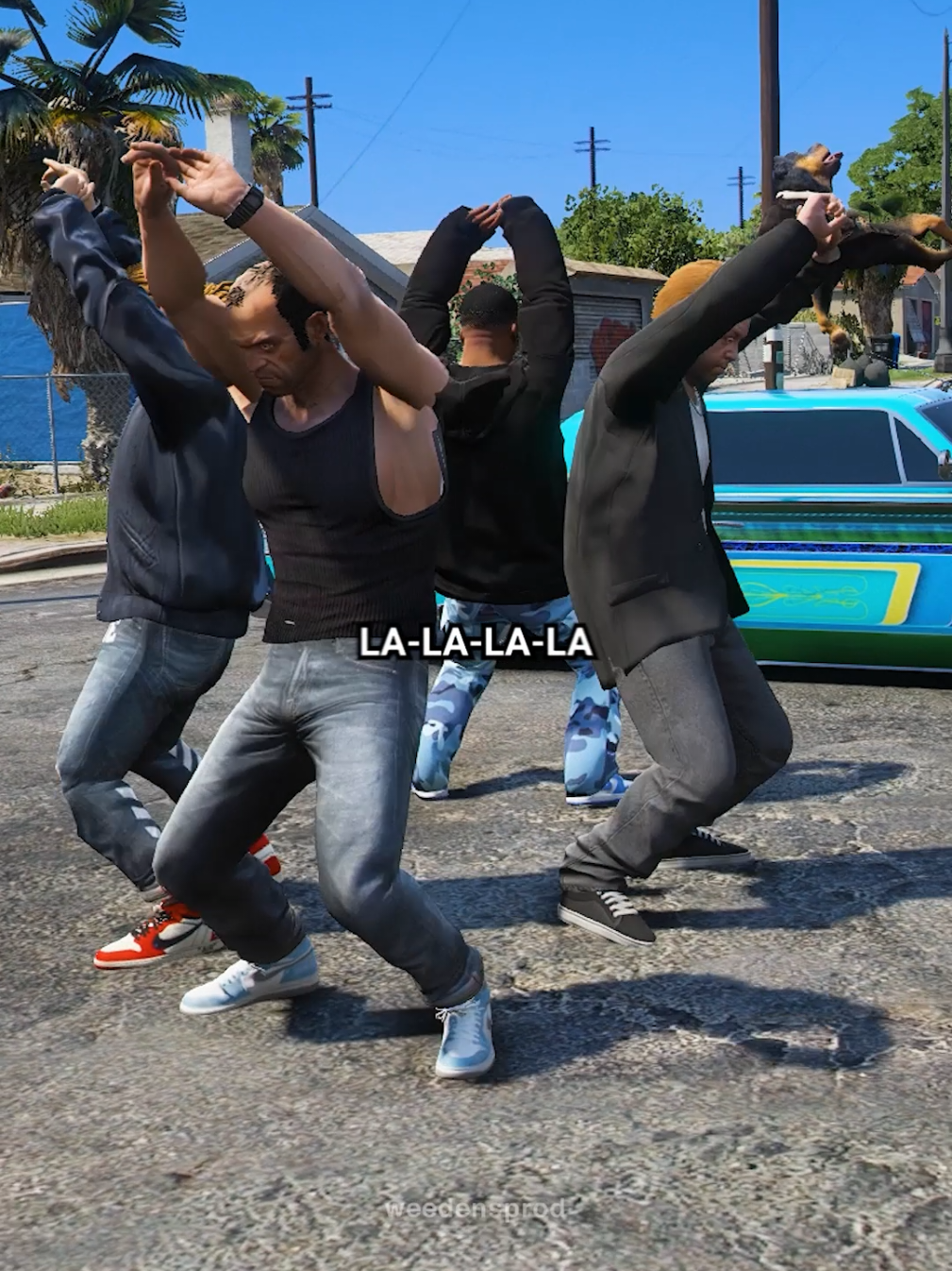 The team sings mingle game song from squid game. Who carried? #gta5 #gtaedits #gtav #squidgame 