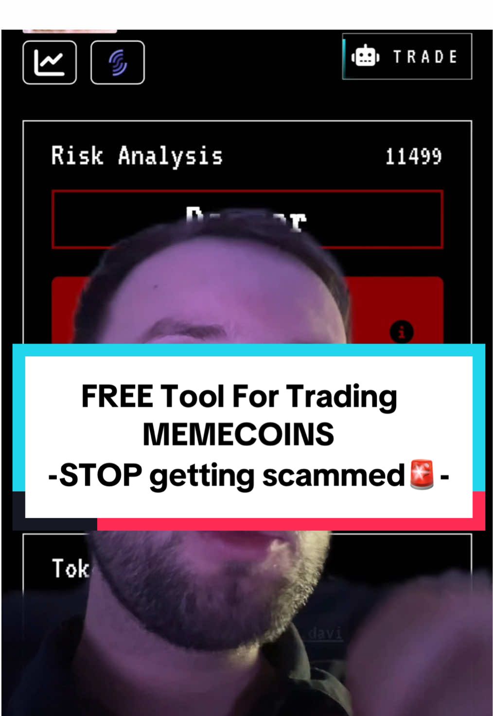 This is a free memecoin trading tool that help you to avoid getting scammed! You can use this for all Solana memecoins. #dexscreener #crypto #cryptotrading #cryptok #memecoin #solana 