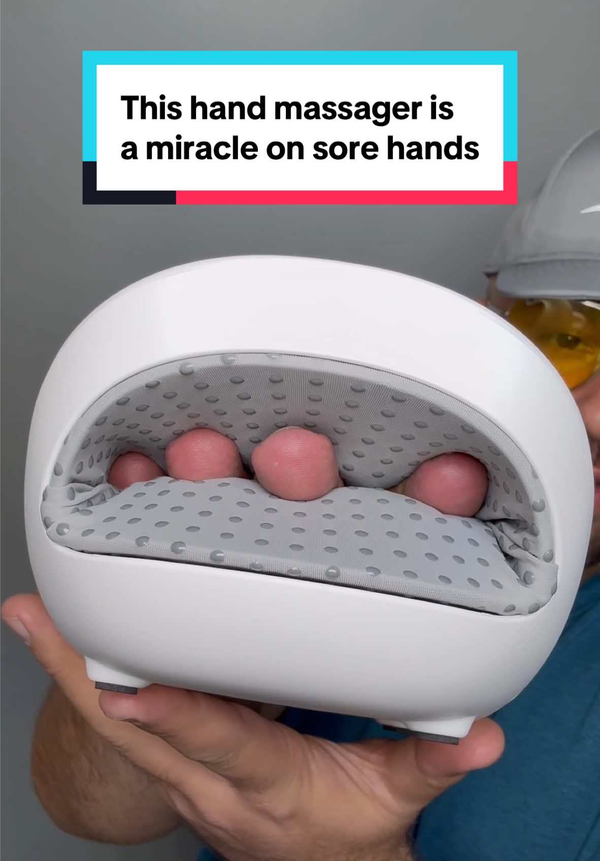 this Hand Massager is a game changer! Literally using it while on the couch. Perfect for carpal tunnel, sore hands, people who work with their hands, and even arthritis pain. Grab yours now! #handmassager #StressRelief #handmassage #massage #handcare #SelfCare #carpaltunnel #jointpain #nervepain #nervedamage #massagetherapy #arthritis #arthritisrelief #tiktokshop #fyp 