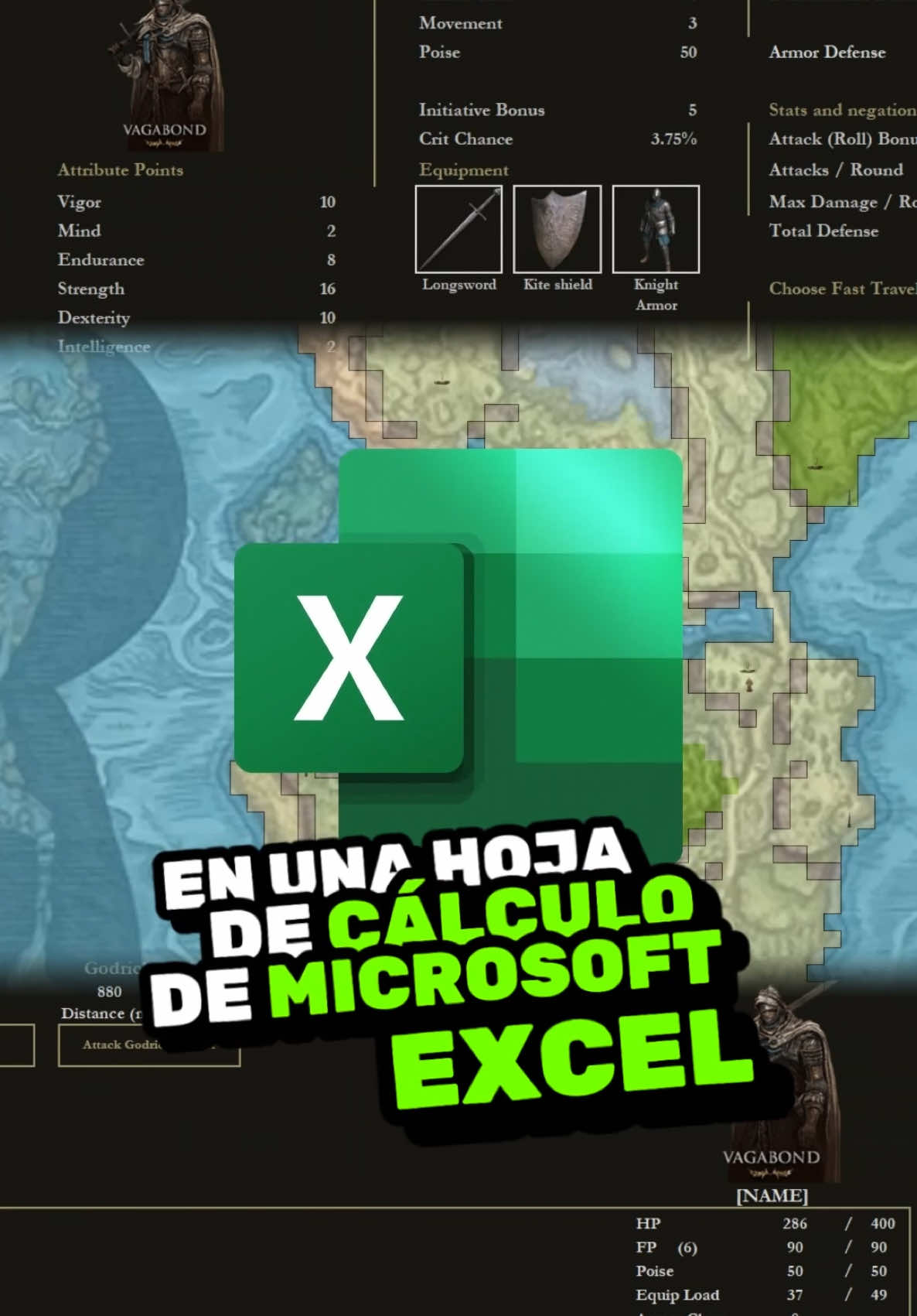 ¿Sabías que ahora puedes JUGAR ELDEN RING en EXCEL? 🤯 #eldenring #excel #rpg #gamerentiktok 