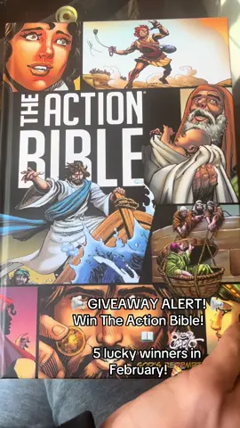 📢 GIVEAWAY ALERT! 📢 Win The Action Bible! ⚡️📖 5 lucky winners in February! 🎉 How to Enter: ✅ Follow me ✅ Like this post ✅ Follow me on IG  ✅ Tag a friend (each tag = 1 entry!)—you can tag on ANY Action Bible post I share this month! 🔥 More tags = more chances to win! 🔥 Don’t want to wait? You can grab The Action Bible right now in the 🛍️ orange shopping cart!  #bible #actionbible #giveaway #giveaways  #christiantiktok #christiangifts #biblestudy 