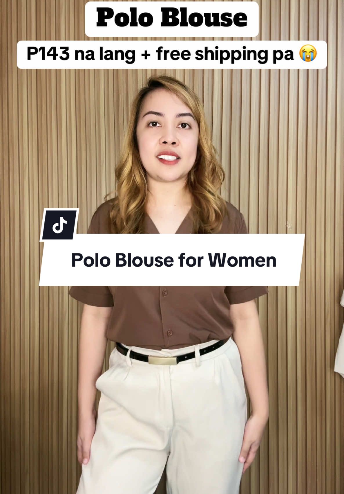 P131 na lang pala ngayon!! Sulitin habang naka-SALE pa!! #polo #poloblouseforwomen #poloblouse #poloforwomen #blouseforwomen #fashion #OOTD #titaoutfits #viral #fyppppppppppppppppppppppp 