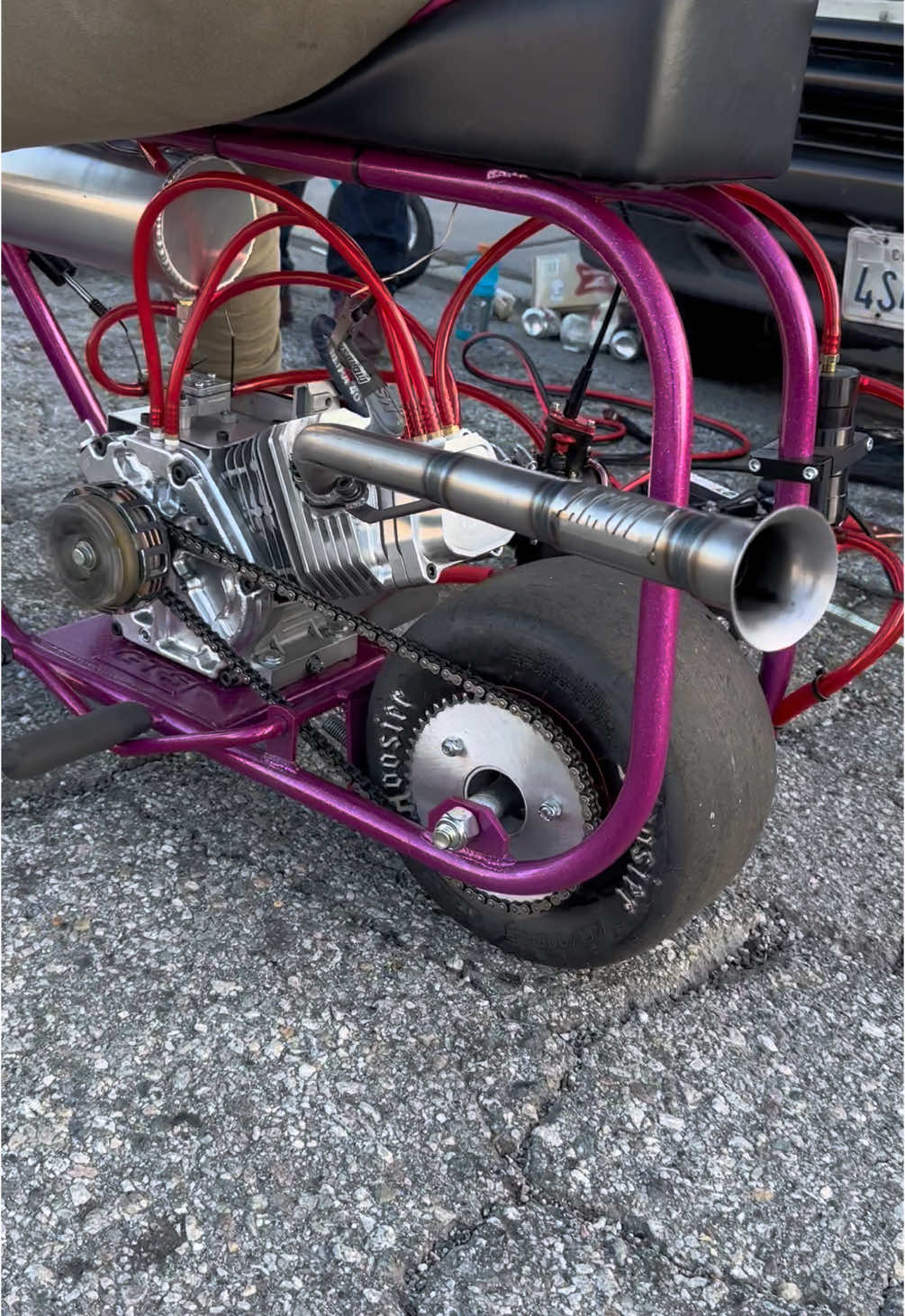 Billet head mini bike start up 💥#minibike #dragracing #m5 #racing 
