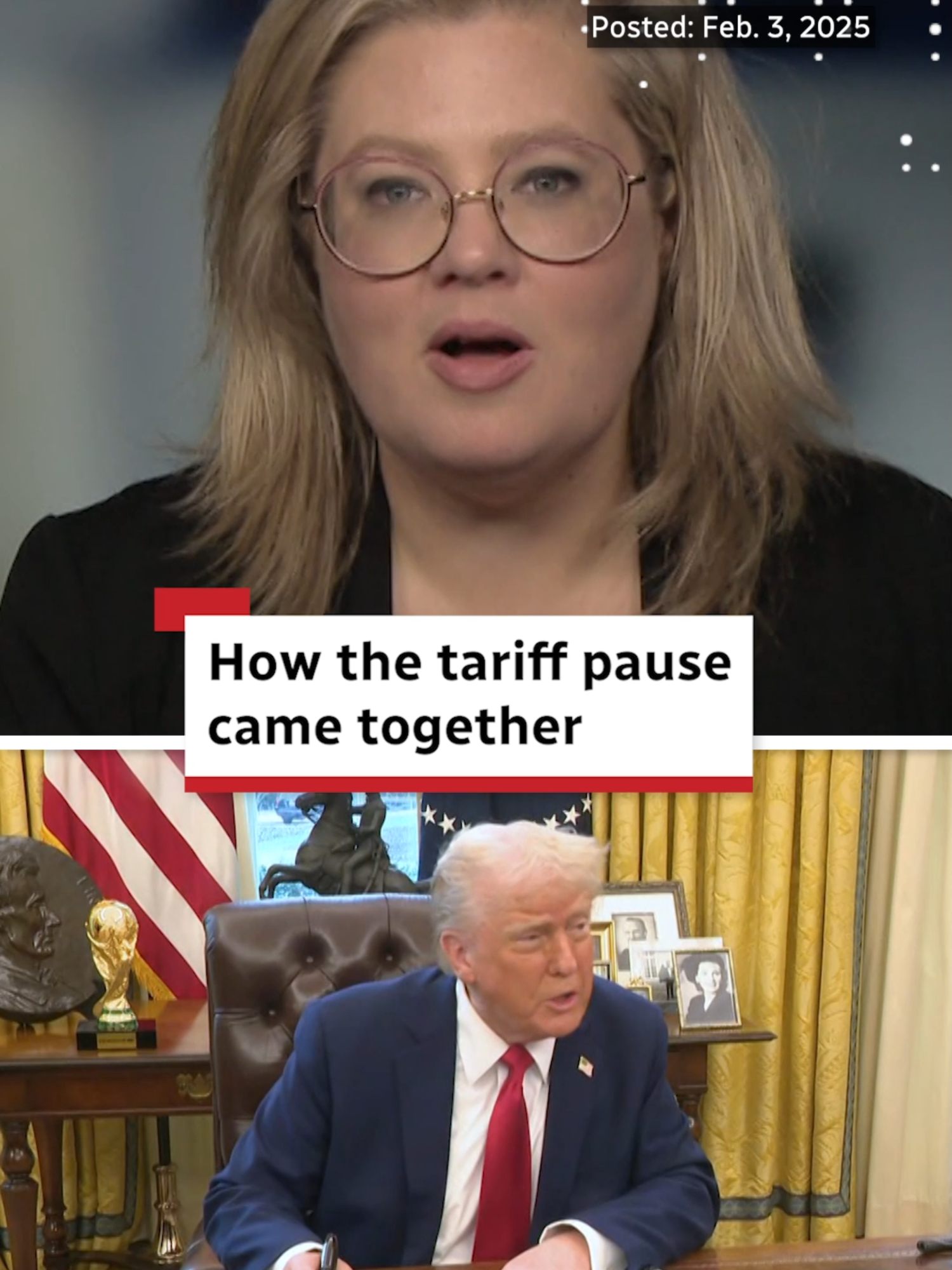 Monday was a long day of back and forth between U.S. President Donald Trump and Prime Minister Justin Trudeau. Here’s how the two agreed on a 30-day tariff pause. #DonaldTrump #Trudeau #Tariffs #CdnPoli #Canada #CBCNews #News