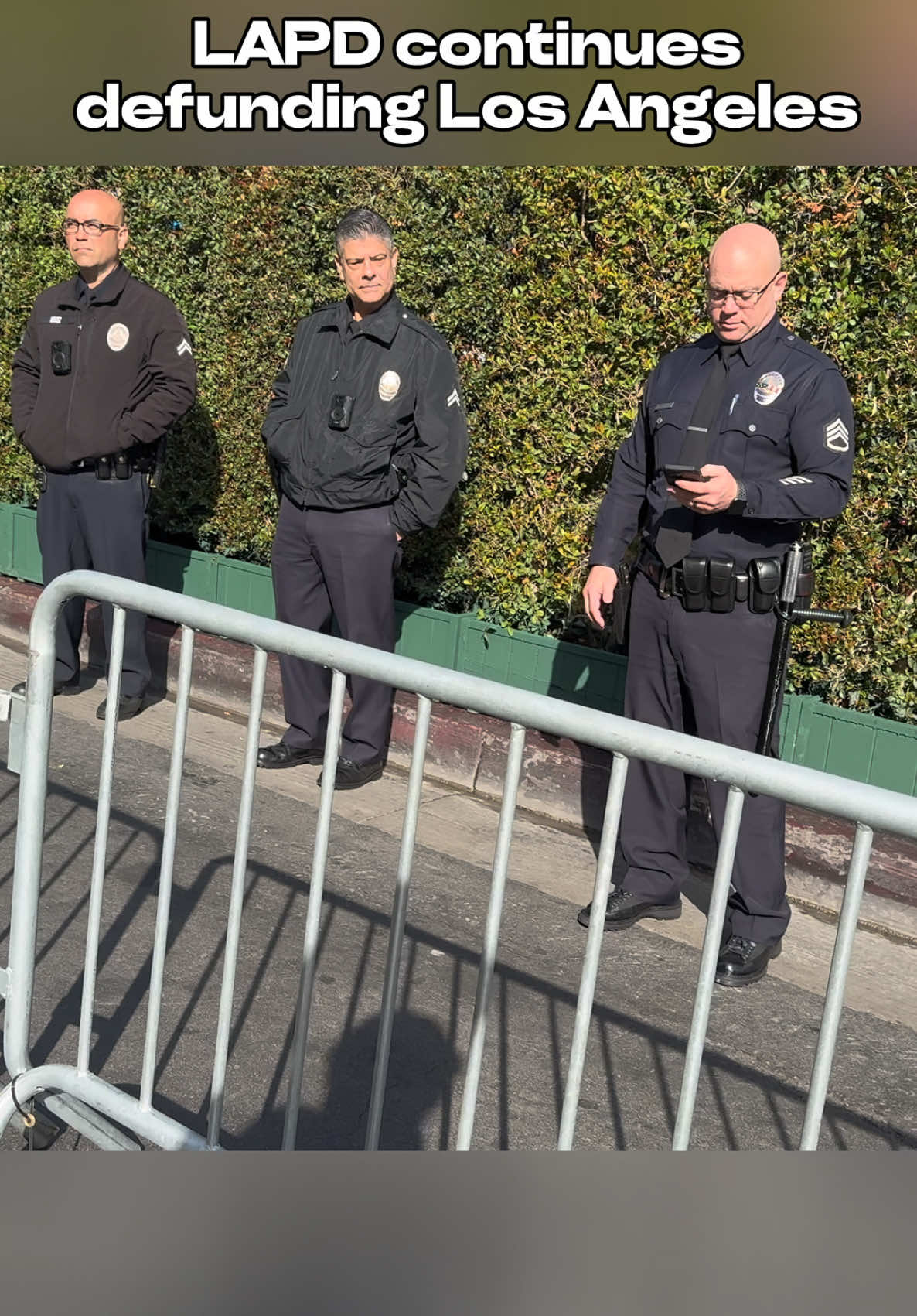 LAPD continues defunding the City of Los Angeles