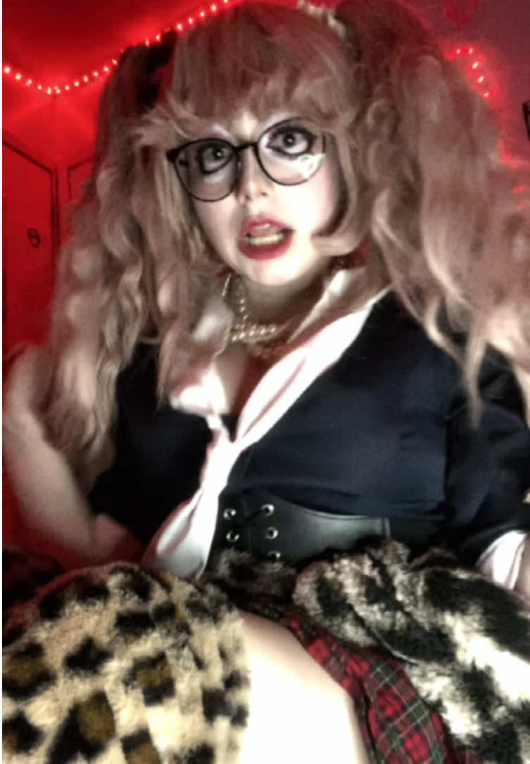 #JUNKO ★︴my dog is licking my foot / my main: @☆︴Celestial ꩜ .ᐟ  ~~ #tags #skybunnycosplays #junko #junkoenoshima #junkoenoshimacosplay #junkocosplay #dangonronpa #dangonronpacosplay #triggerhappyhavoc #thh #gyaru #gyarumakeup #gyarufashion #☆ 