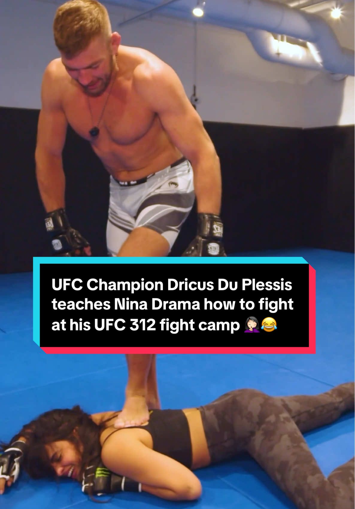 UFC Champion Dricus Du Plessis teaches Nina Drama how to fight at his UFC 312 fight camp #mma #dricusduplessis #duplessis  #ninadrama #kickboxing #boxing #muaythai #muaythaifighter #muaythaifighter #taekwondo #jiujitsu #brazilianjiujitsu #jiujitsugrappling #jiujitsulifestyle #wrestling #wrestlingtiktok #wrestlingtok #fit #Fitness #grappling #karate #ufc312 