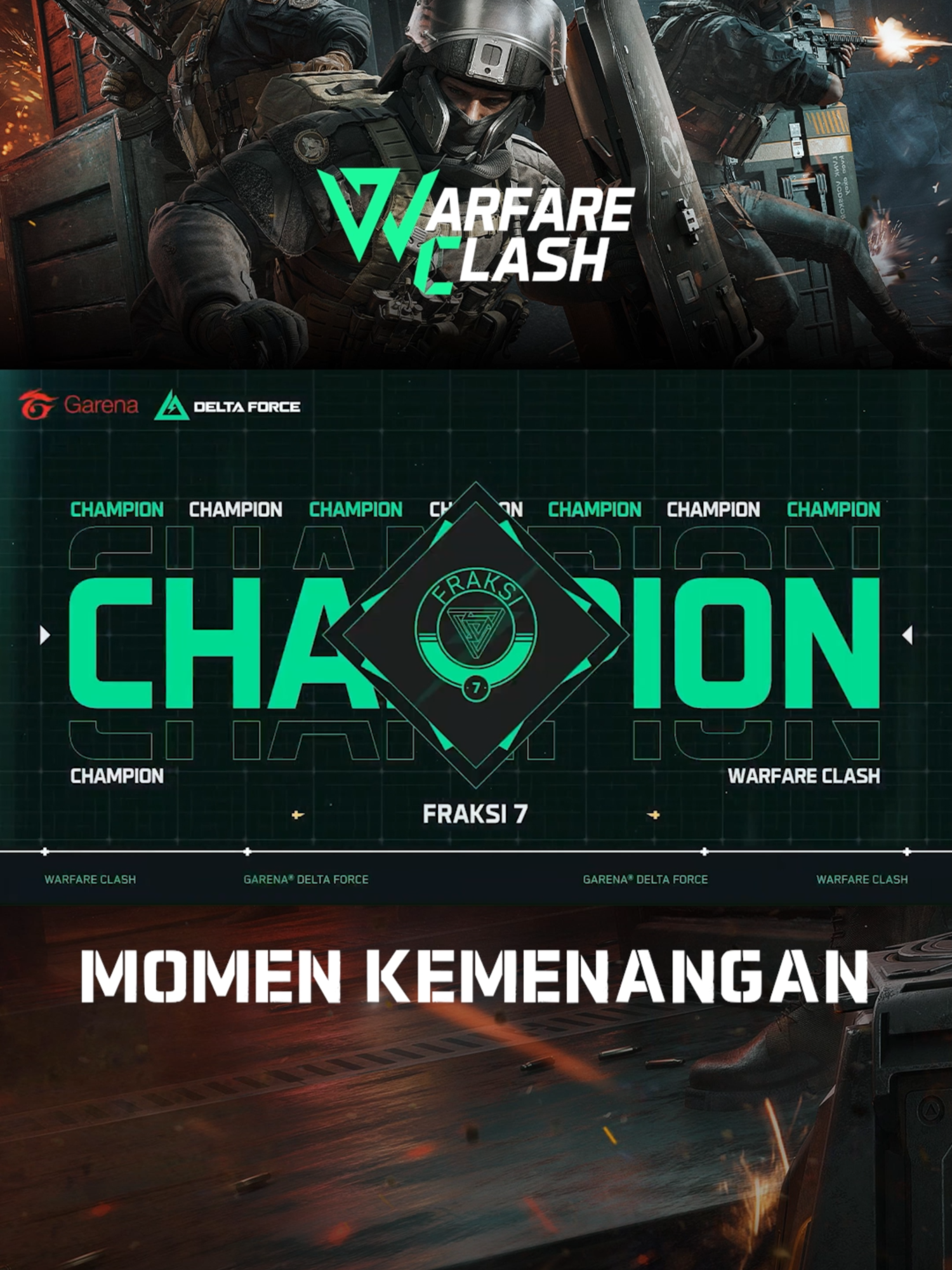 Ini dia momen keseruan dari Final Warfare Clash a.k.a turnamen Garena® Delta Force 😎 #GarenaDeltaForce #deltaforcepc #deltaforcemobile #Garena #DFID #warfareclash #esports