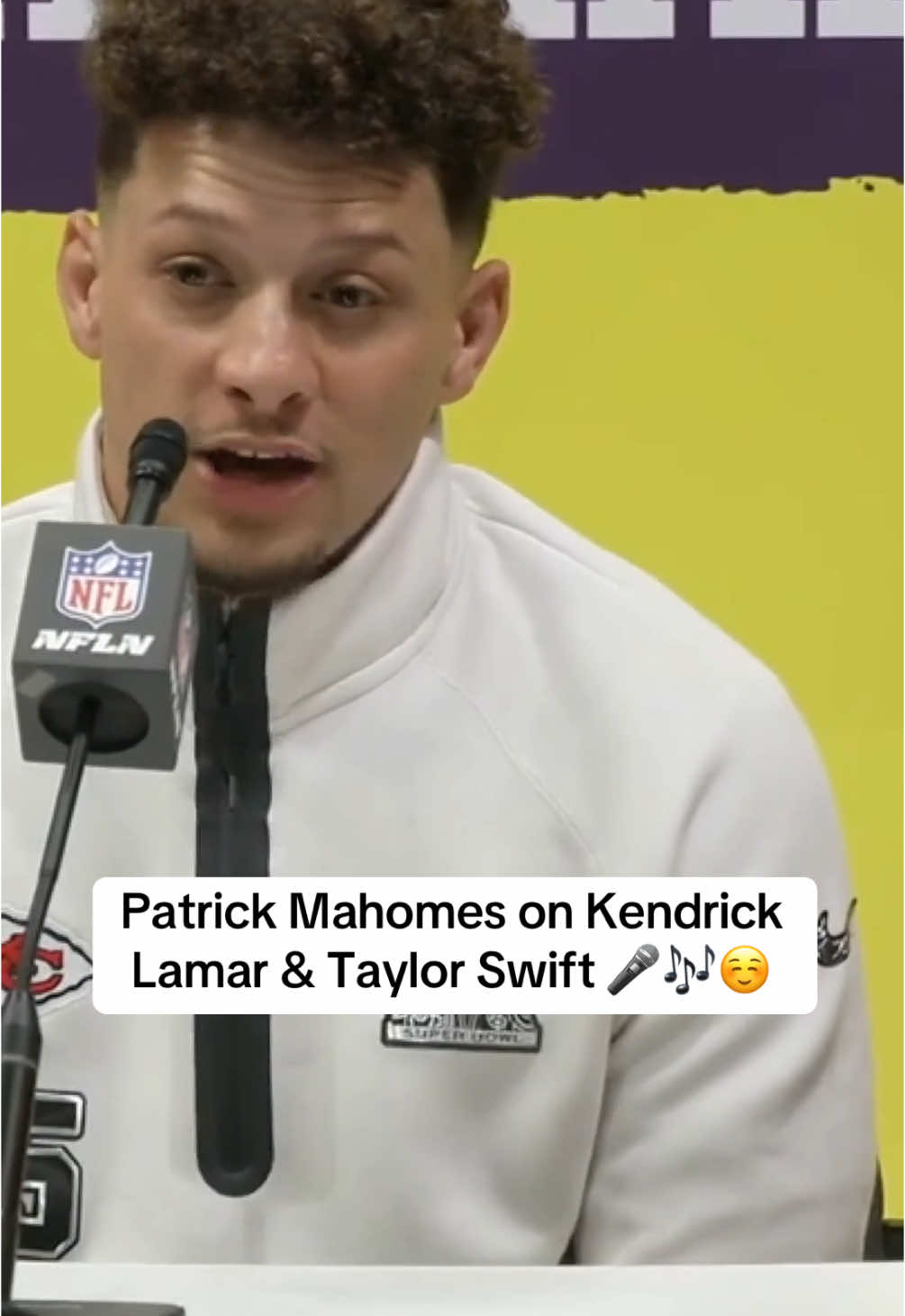 Patrick Mahomes raves over #SuperBowl halftime performer Kendrick Lamar! 🎤🎶 Plus, does he think we’ll ever get a Taylor Swift halftime show? ☺️ #patrickmahomes #chiefs #chiefskingdom #superbowllix #taylorswift #kendricklamar #swifttok #swiftie 
