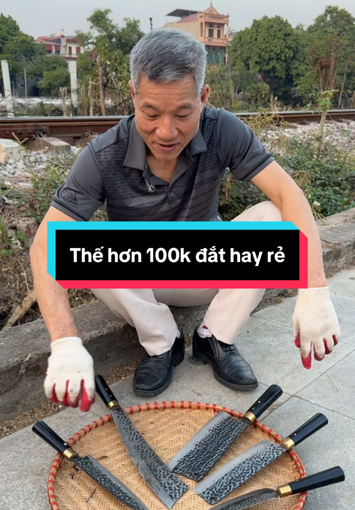 VN008 Bộ Dao Nhà Bếp Đa Năng -thép nhíp #chuoicango #thinhhanh 