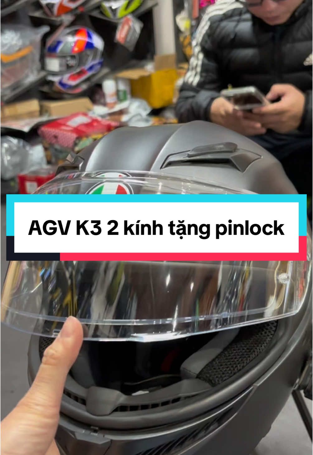 AGV K3S hàng chính hãng 2 kính tặng Pinlock #agv #agvk3s #mubaohiem #agvchinhhang #phuotking