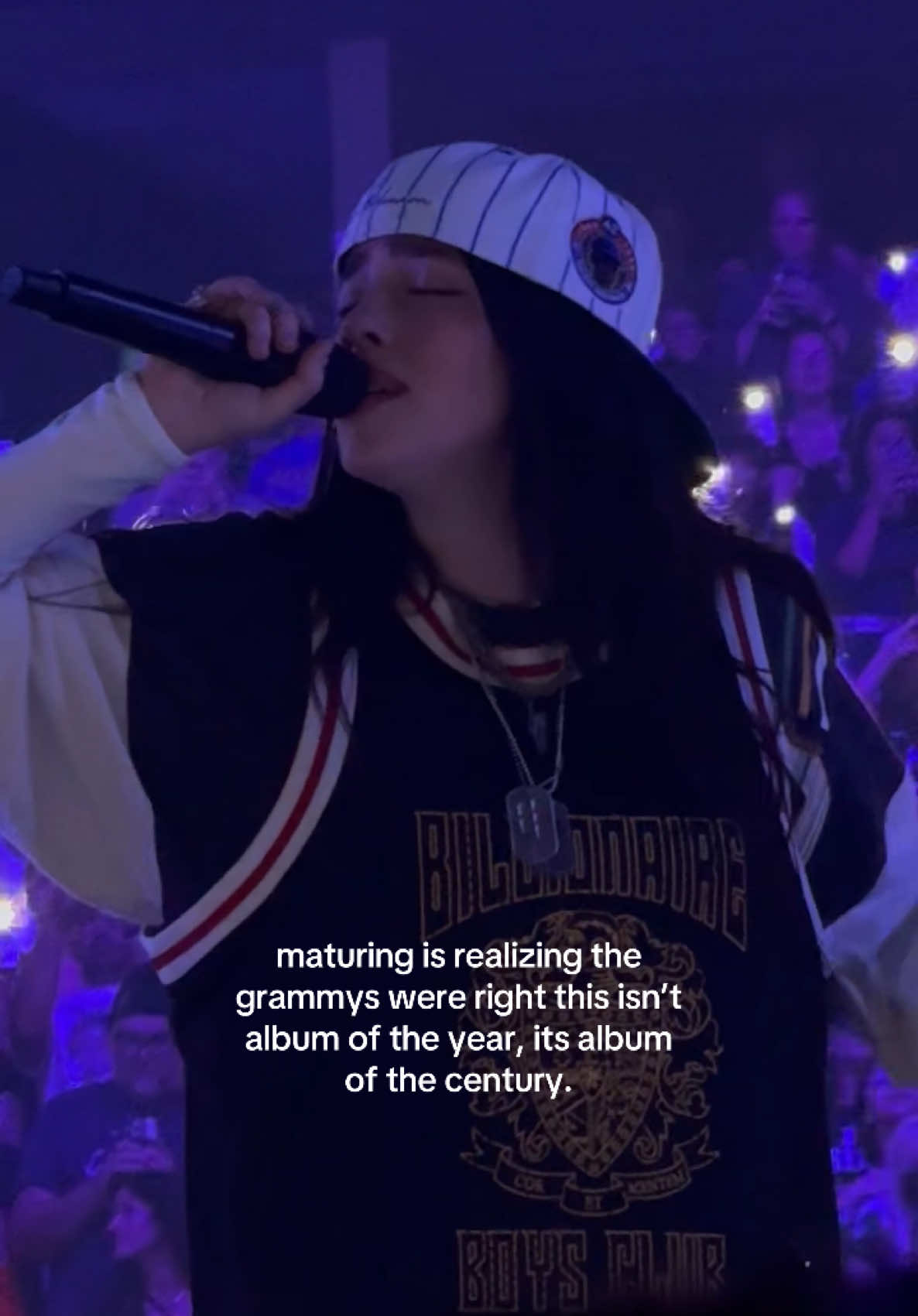 hmhas you will forever be aoty in every lifetime 💙 @BILLIE EILISH  #billieeilish #hitmehardandsofttour #grammys #grammys2025 #aoty #albumoftheyear #billiestan #wildflower #HARDANDSOFTTOURONTIKTOK 