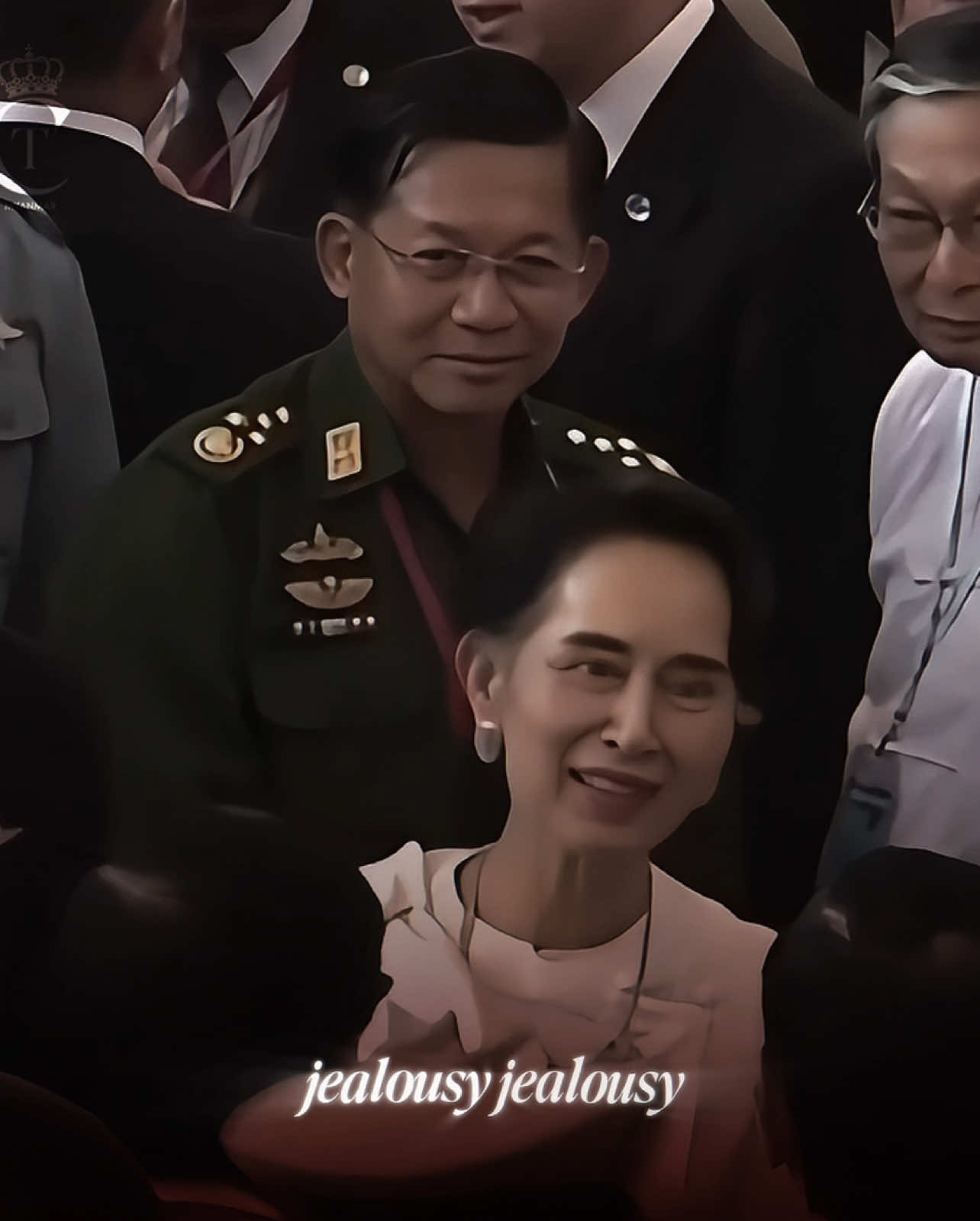 Someone got JEALOUS and staged a COUP, oops 🤭 #aungsansuukyi #aungsansuukyigovernment #aungsansuukyiedit #myanmar #myanmartiktok #myanmartiktok🇲🇲🇲🇲 #myanmaredit #minaunghlaing #myanmarcoup #militarycoup #fypပေါ်ရောက်စမ်း #fypပေါ်ရောက်စမ်းကွာ #fypပေါ်ရောက်စမ်း😒👊🏻မရောက်လည်းနေ🥴 #minaunghlaing #မအေလိုးမင်းအောင်လှိုင် #မအလ #ဘောမအကုန်လုံးleeပဲ 