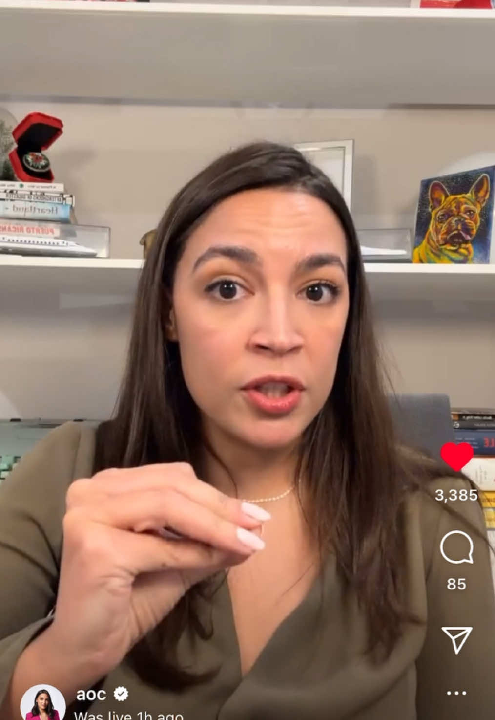 2/3/25 “Do not give them your fear.”- AOC@Alexandria Ocasio-Cortez. Everyone go watch  her full IG video. #lockin #donotconsentinadvance #fyp. 