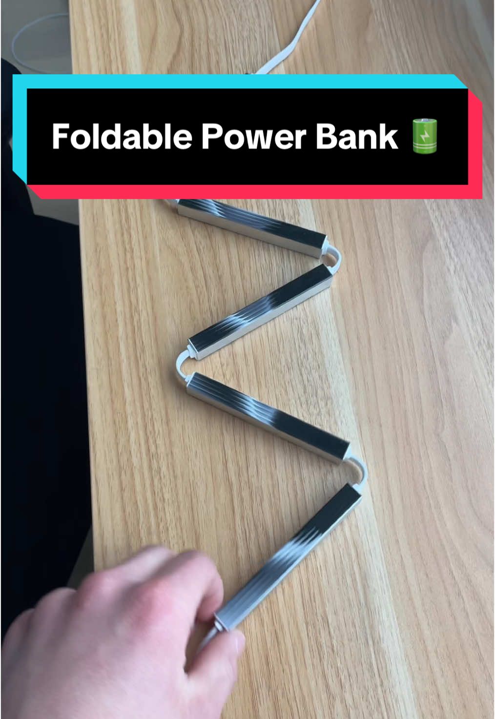 Replying to @Tim #powerbank #portablecharger #foldable #foldablepowerbank #charger 