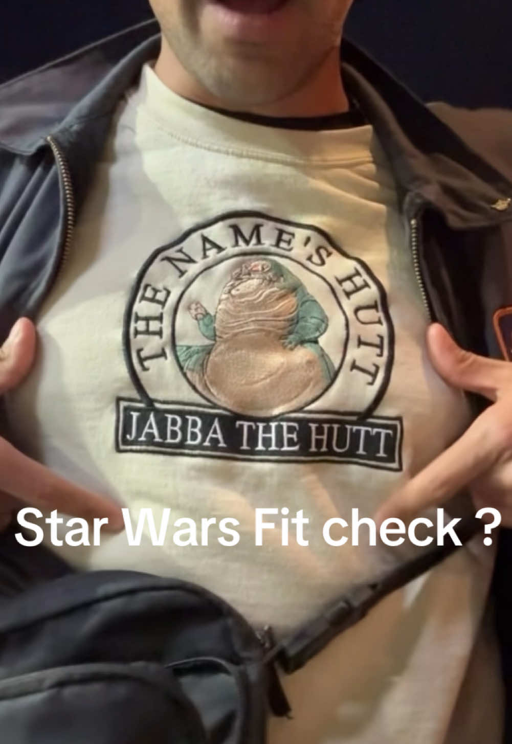 This must be what Superman feels like when he reveals his true identity  . . . . #JabbaTheHutt #EzraBridger #LandoCalrissian #EmperorsNephew #StarWars #fitcheck 