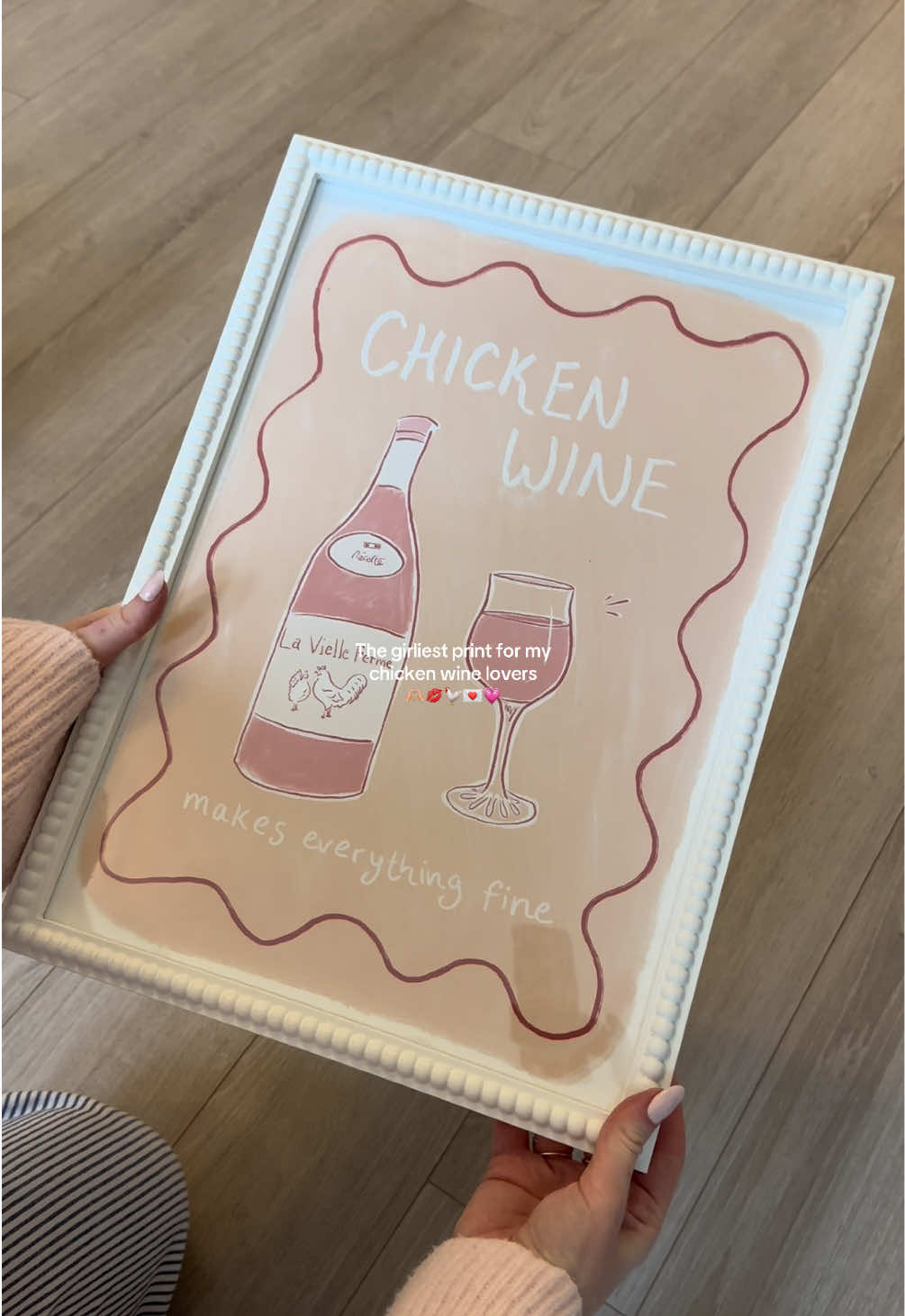 An immediate purchase 😍 Artist: @Clarrissa Designs #chickenwine #chickenwineprint #justgirlythings #homedecor #girlyprints #girlhouse #fyp #fypシ゚ 