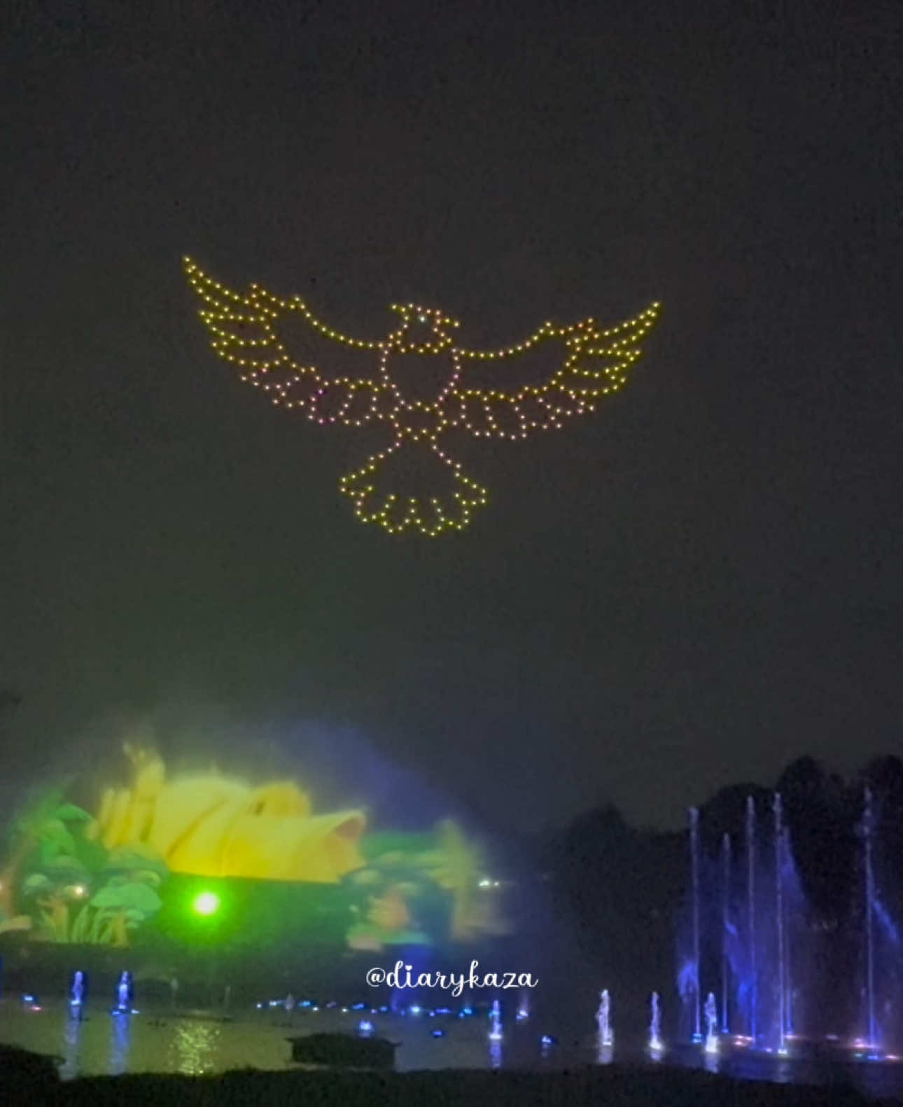 Fountain Dancing + Drone Show at @Taman Mini Indonesia Indah 