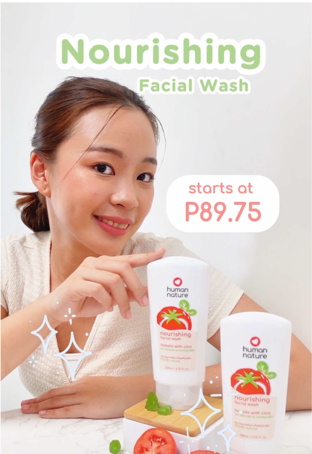 Your favorite facial wash, now leveled up! 🍅 Our Nourishing Facial Wash is now infused with skincare star cica  for calm, resilient skin 💪 Get yours now! 