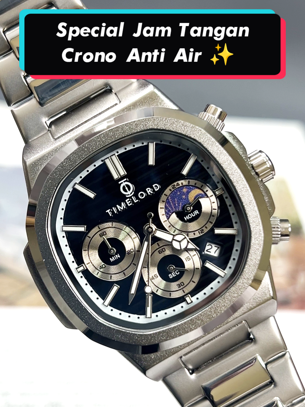 Jam tangan dengan tampilan Crono Dan di lengkapi dengan menit dan detiknyaa Sudah anti air, yakin gak belii ? jangan sampai nyesel yaa  Mumpung lagi Diskon 50% lohh guyss 🥰🥳🥳 #jamtangan #sultan #jamtanganmurah #jamtanganpria #jamtanganantiair