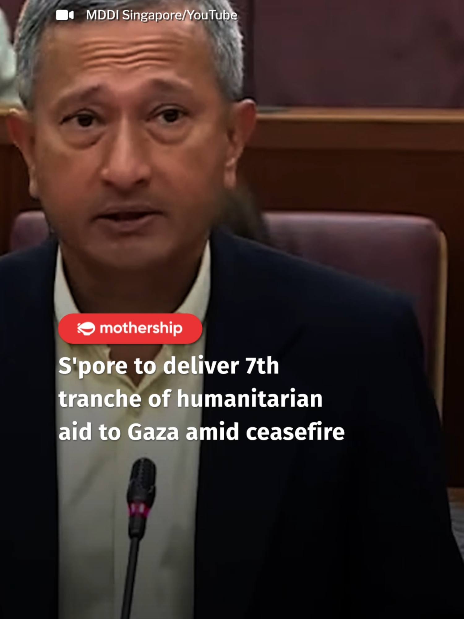 Singapore has so far delivered six tranches of humanitarian assistance to Gaza since Oct. 7, 2023, totalling more than S$19 million in value. #singapore #tiktoksg #sgnews #parliament #fypsg