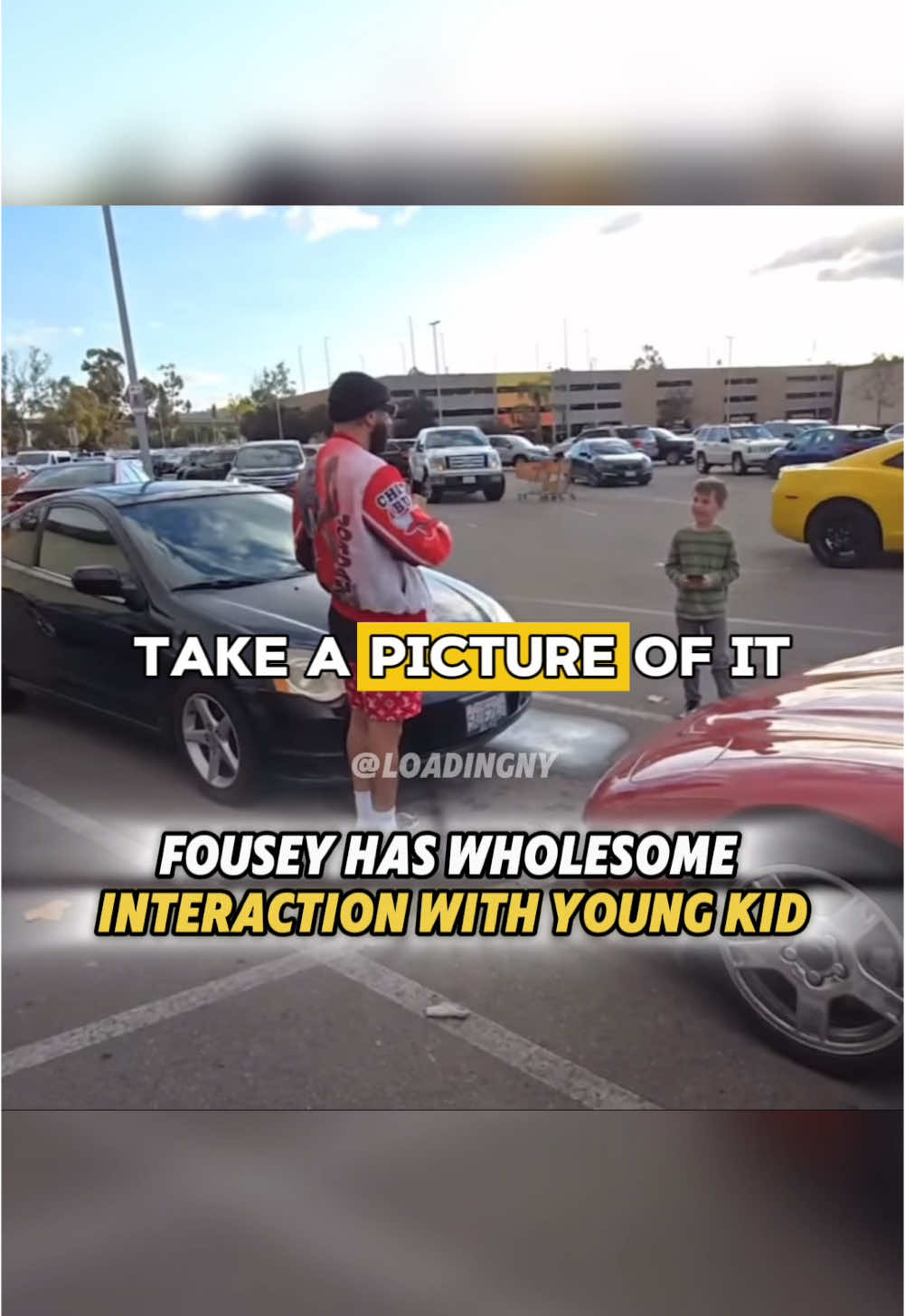 Fousey has amazing interaction with kid who loved his Lamborghini. 