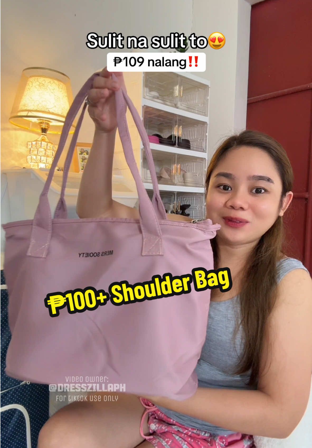 Ang laki na pala talaga😍 #largecapacitybag #largebag #bag #shoulderbag 