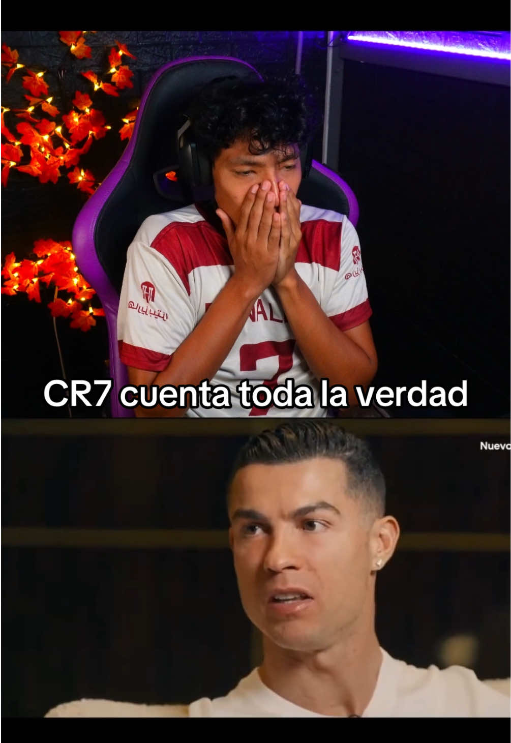 Cristiano Ronaldo y el por qué se fue del Real Madrid #cristianoronaldo #cr7 #RealMadrid #reaccion #entrevista #futbol #eduaguirre #halamadrid #