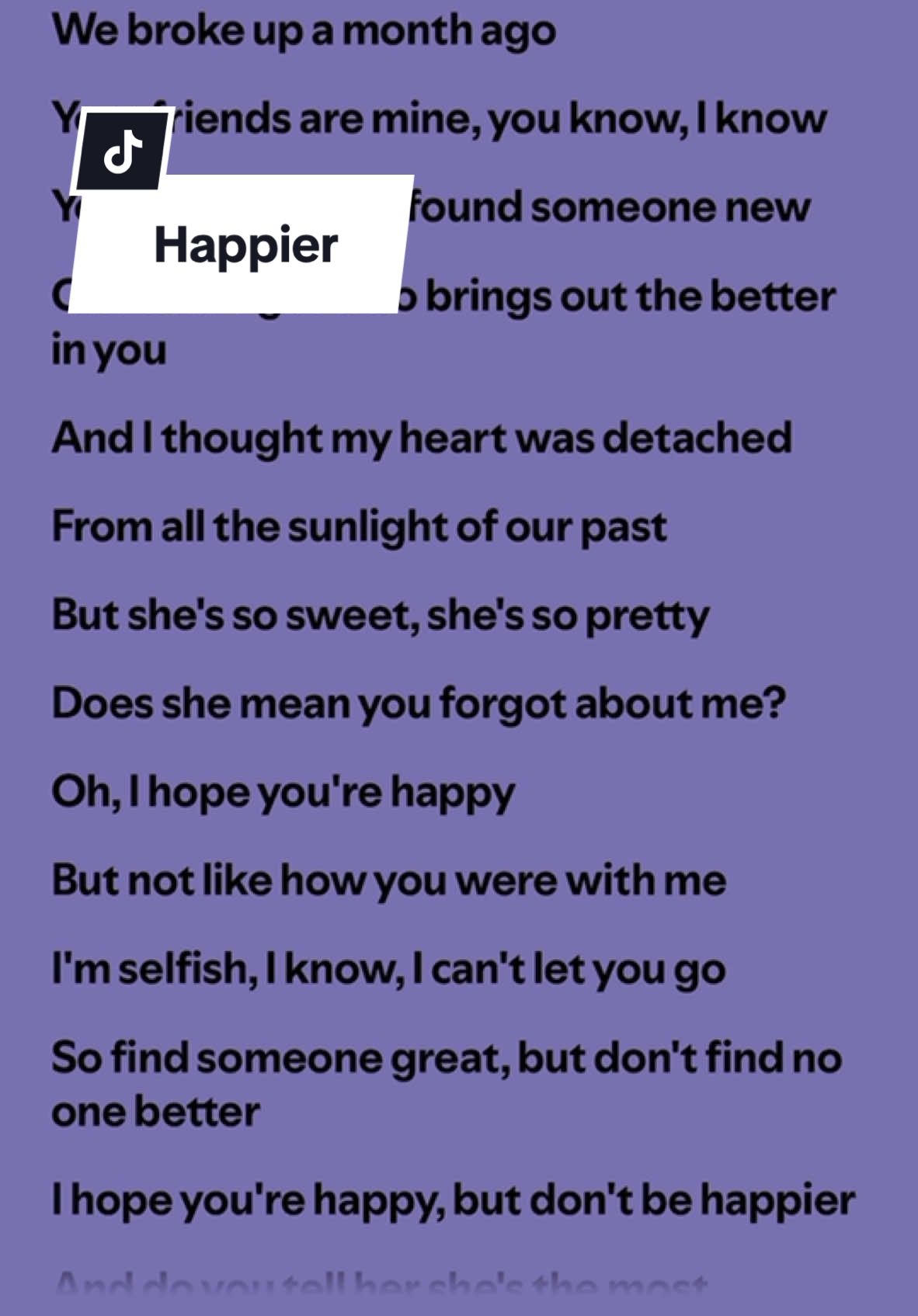 Happier 🎼 #yoursong