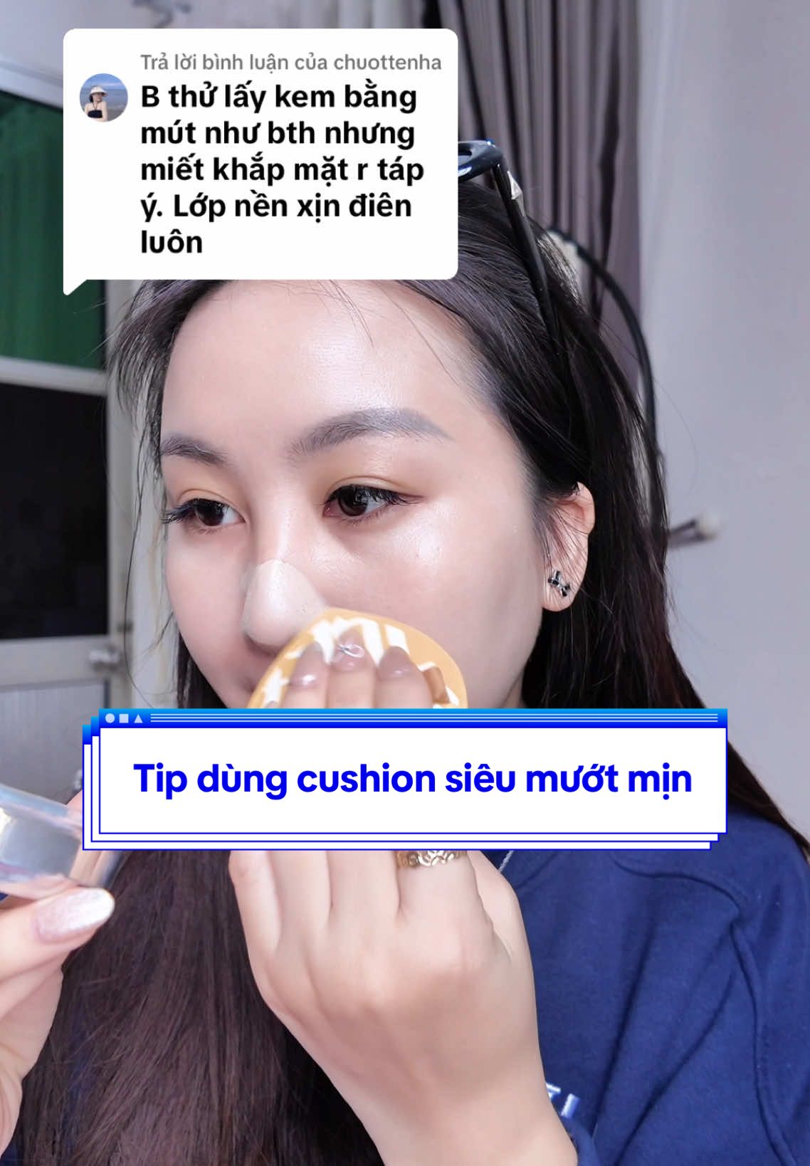 Trả lời @chuottenha cảm ơn b nha. Lớp nền mướt điên luôn. Tip hay cho những người không biết make-up rồi make-up dễ bị mốc vón hehe #hoalinh944 #longervideos #xuhuong #dailyvlog 