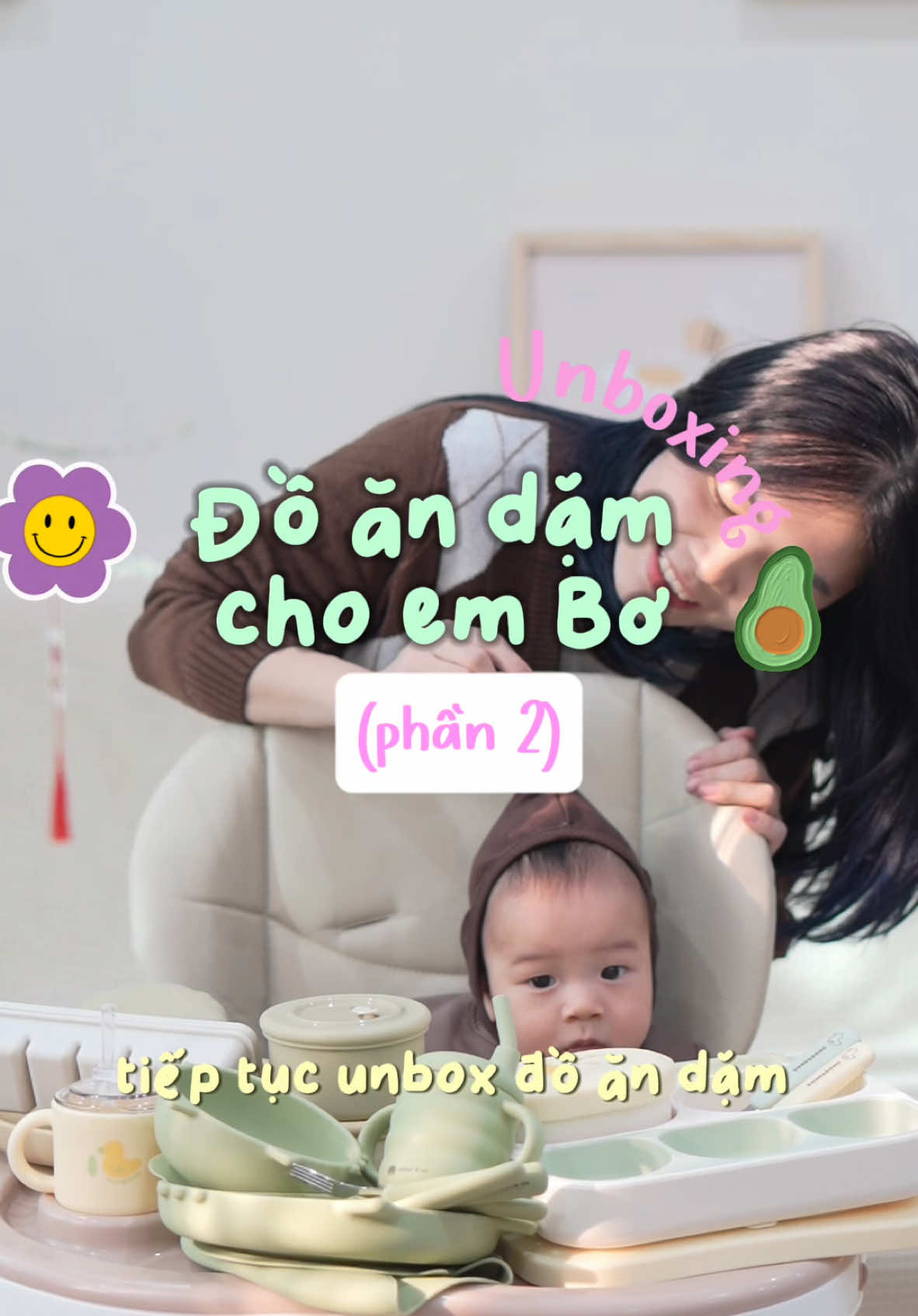 Unbox đồ ăn dặm phần 2 - có ai mê đồ Hàn như tui không ợ 😅#boxanhandam #andam #embe #unboxing 