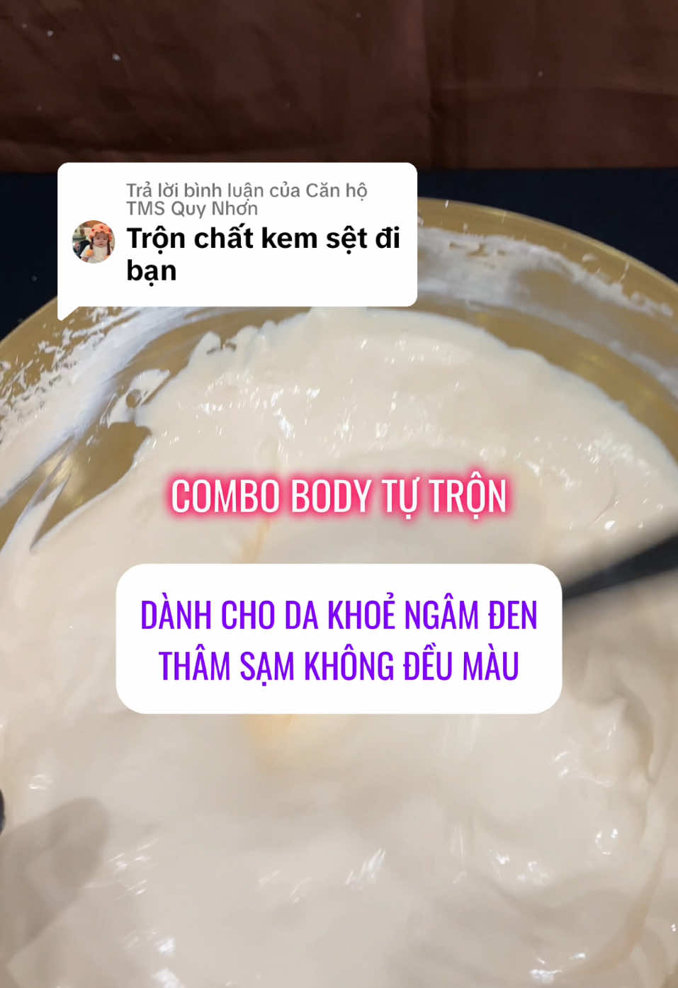 Trả lời @Căn hộ TMS Quy Nhơn Combo Body Tự Trộn Dành Cho Da Khoẻ Ngâm Đen Thâm Sạm Không Đều Màu #kemtron #trangdabody #kemtrangdabody #kemtrontrangda #xuhuongtiktok 