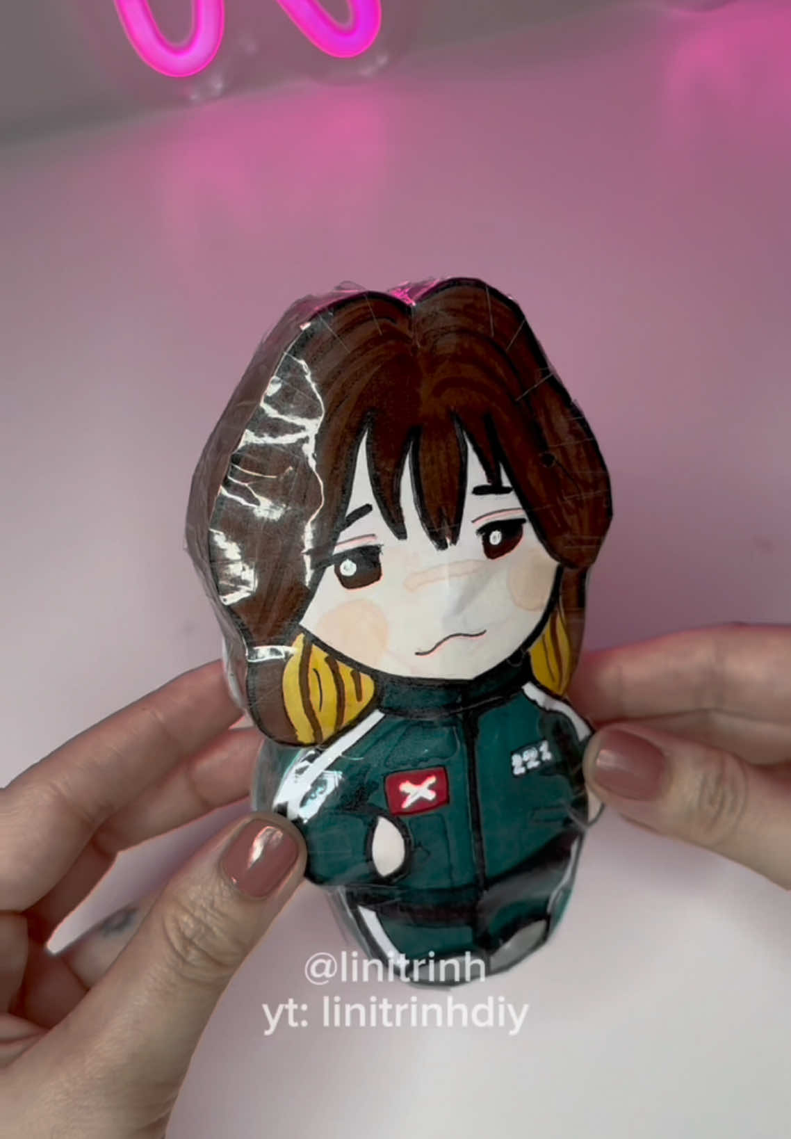 Squid Game Jun Hee Squishy #DIY #squidgame #squidgame2 #papercraft 