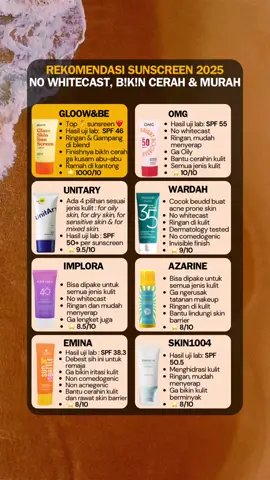 Kamu pake sunscreen apa ? ————— Note : 1. Semua sunscreen di video ini bagus. Tapi cocok-cocokan. #sunscreen #sunscreenviral #sunscreenreview #sunscreentips #rekomendasiskincare #rekomendasisunscreen #gloowbisunscreen #omgsunscreen #unitarysunscreen #wardahsunscreen #implorasunscreen #azarinesunscreen #eminasunbattle #skin1004sunserum 