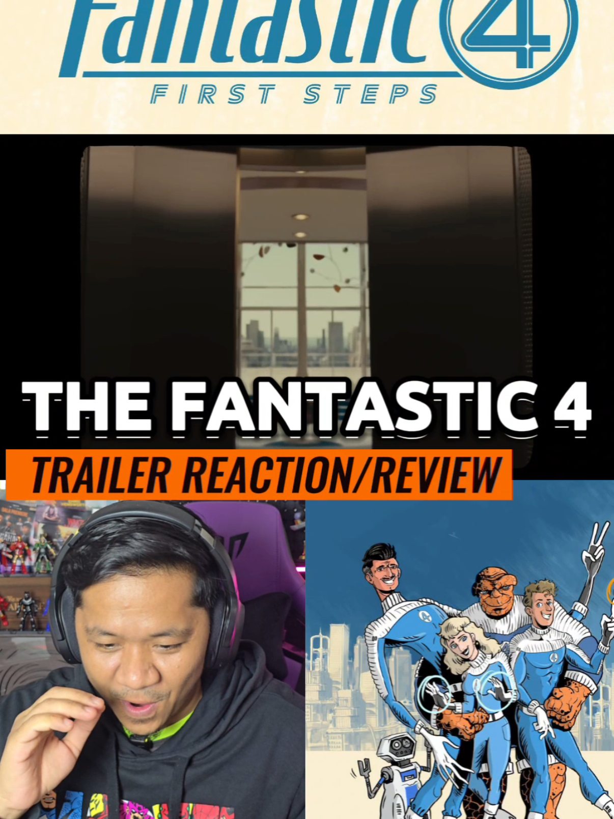 Official trailer Marvel Studios' #TheFantasticFour: First Steps di pawagam sebelah rumah korang bermula 25 Julai 2025 🔥🔥🔥 #Reaction #PecintaMuvee #SembangEntertainment #trailerreaction #FantasticFour #Galactus 