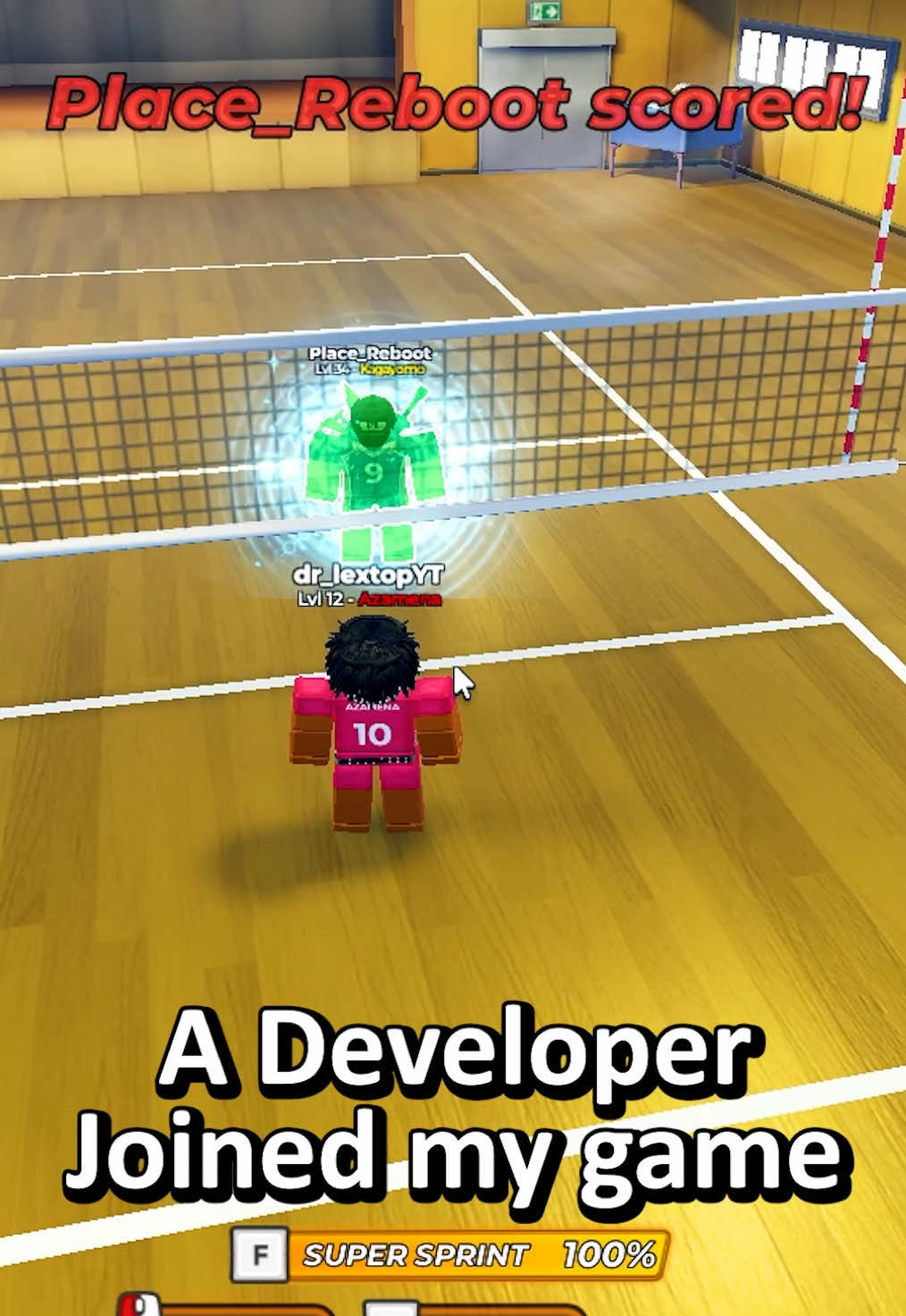 The Developer of Haikyuu Legends joined my game 😳 #bluelockrivals #haikyuulegends #bluelock #haikyuu #fyp #update #Developer #dev 