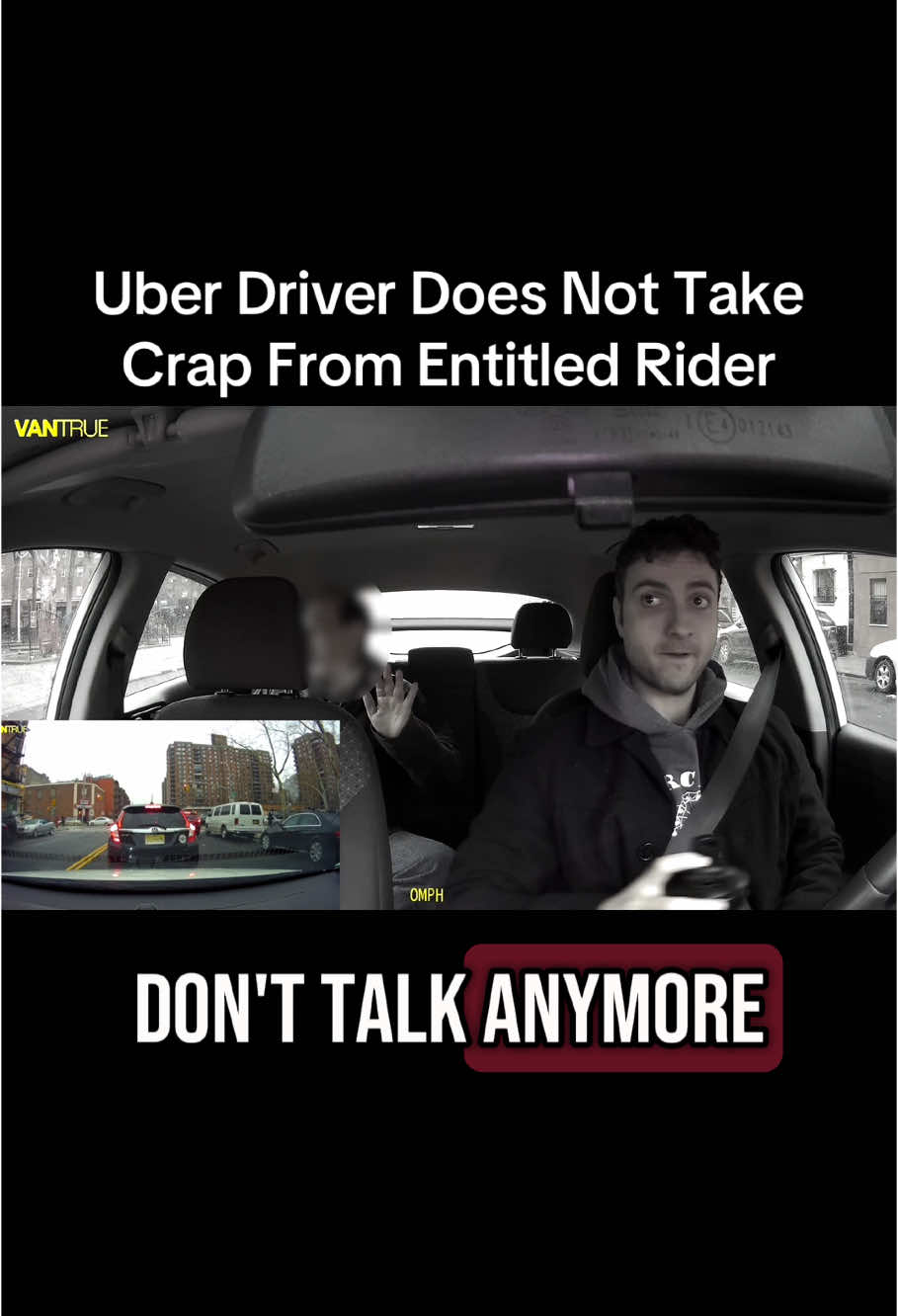 Uber Driver Does Not Take Crap From Entitled Rider #uber #fyp #uberride #uberdriver #lyft #taxi #taxidriver #dashcam 