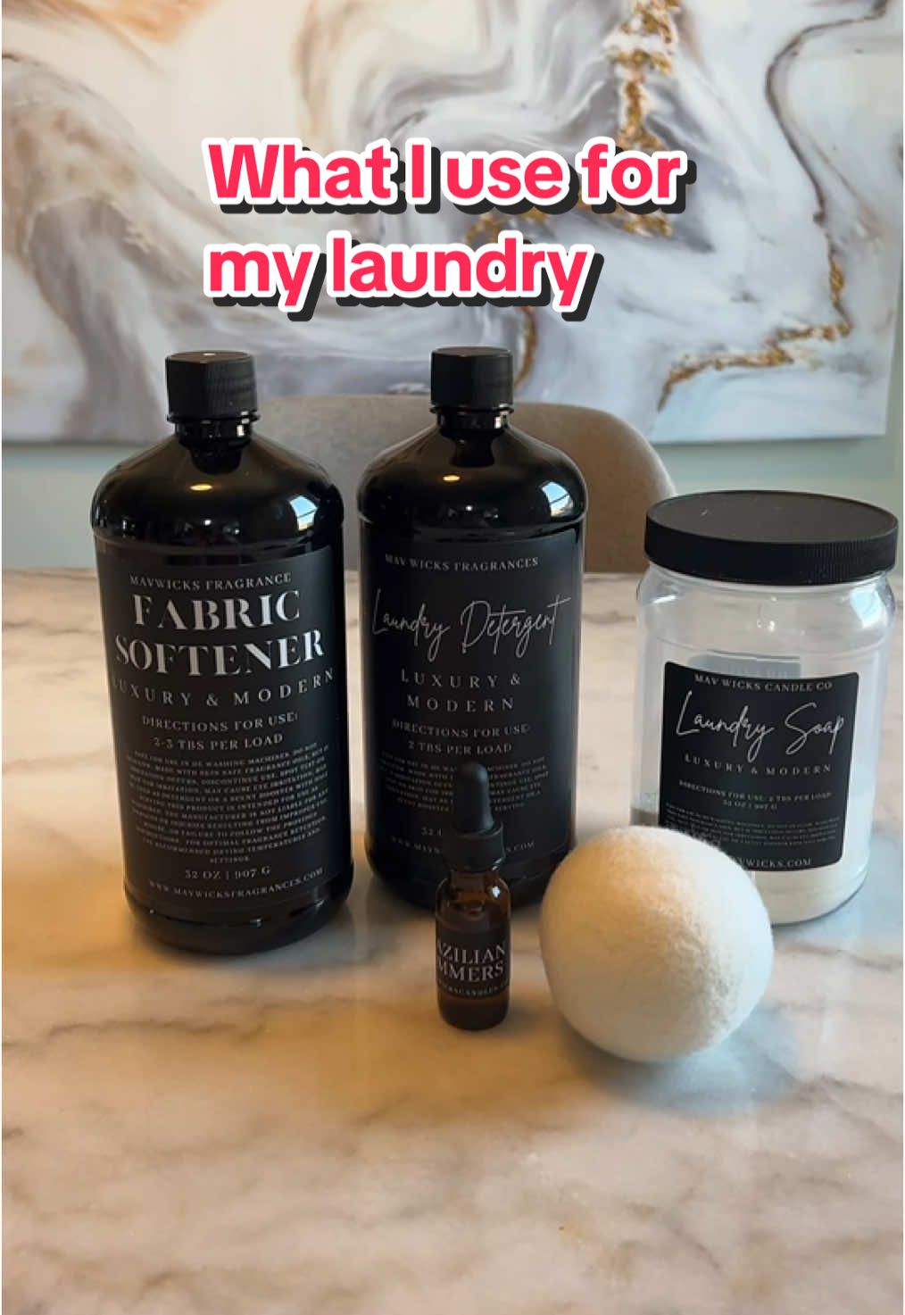 #ad I love to use the Brazilian summers scent by Mavwicks for washing my laundry. I use the powder and liquid detergent, fabric softener, and scented dryer ball oils for a luxurious wonderful scent to my laundry routine. #mavwicks #laundrydetergent #fabricsoftener #dryerballs #laundrytok #CleanTok #laundry #TikTokShopLoveAtFirstFind #seasonalgems #lovelanguage  #TikTokShopJumpstart #ttstastemakers #SpotlightFinds  #TreasureFinds #TTSDelight #TTSLevelUp #TTSTasteMakers 