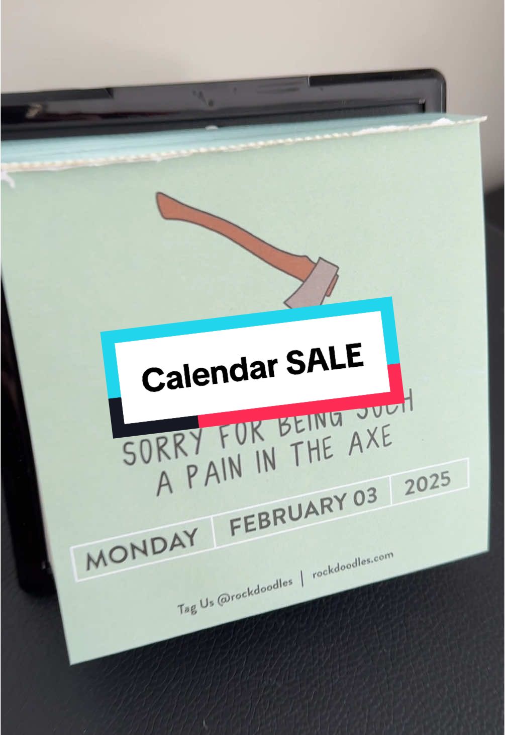 Puts a smile on our face every morning! We love this pun-a-day desk calendar and it’s such a great price too. Makes a great little gift for Valentines Day #tiktokshoploveatfirstfind #valentinesdaygift #hello2025 #puns 