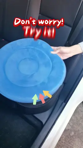 Don’t get stuck in your car seat again! Try this #ehucon #aliexpress #car #carseat #cushion #rotatingcushion 