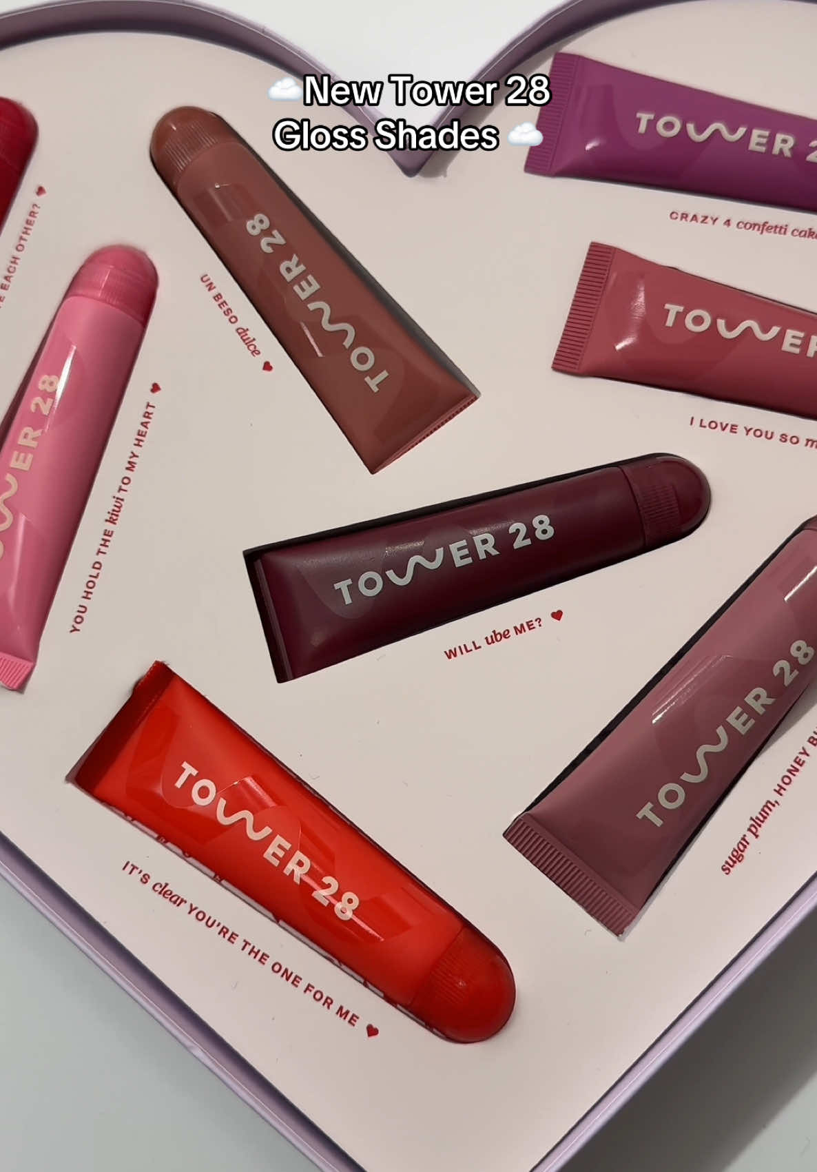 New Tower 28 lip gloss shades #tower28 #lipcombo #lipoil #softglam #newmakeup #glossylips @Tower 28 Beauty 