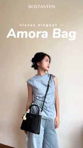 Trying on the classy and elegant AMORA BAG 🛍️ #Bostanten #fyp #taswanita #tasselempang 