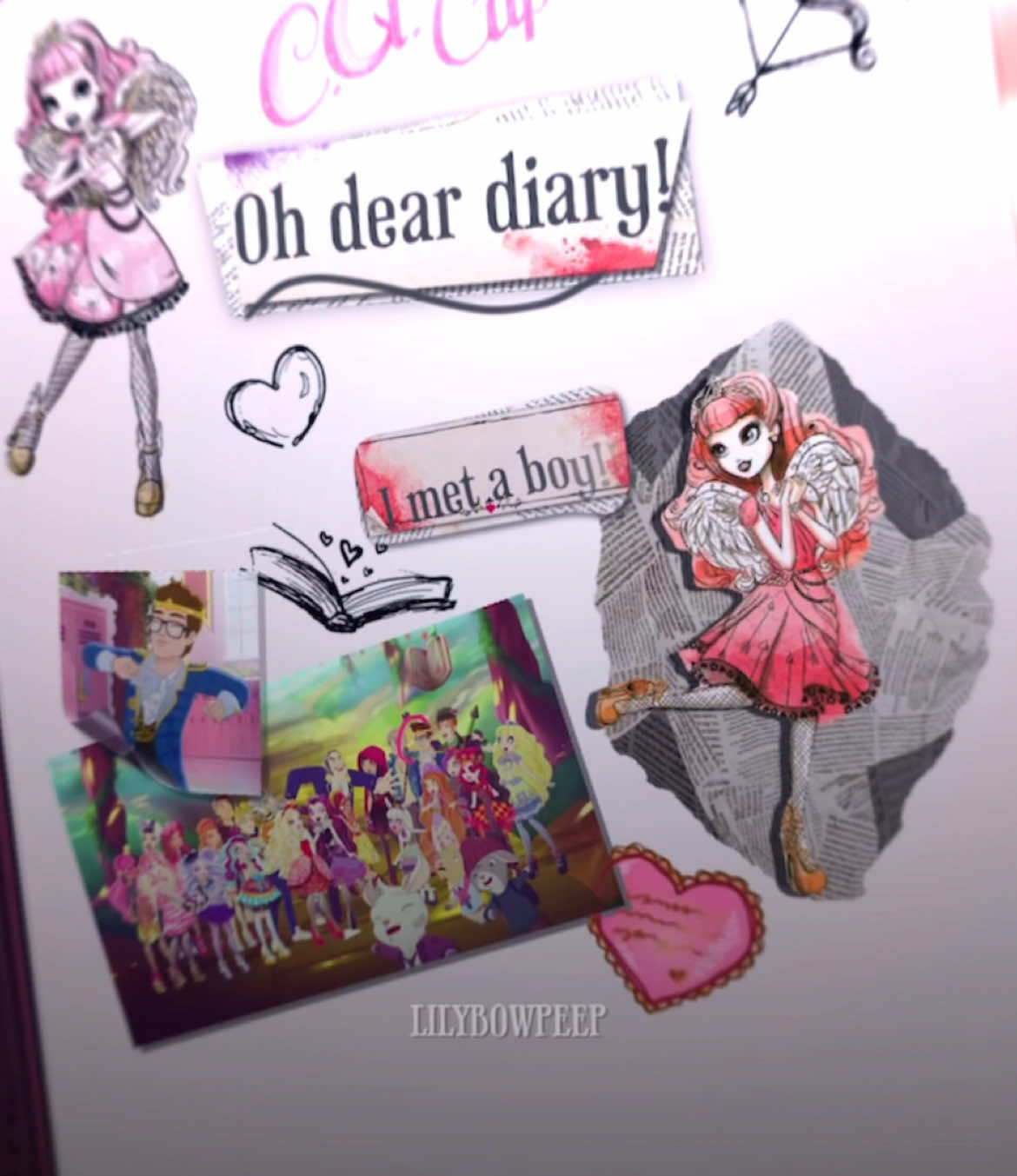 #cacupid || happy early Valentine’s Day (or true hearts day) || #trueheartsday #everafterhigh #eah #cupidedit #lily_bow_peep #fyp #fyp #eahedit #everafterhighedit 