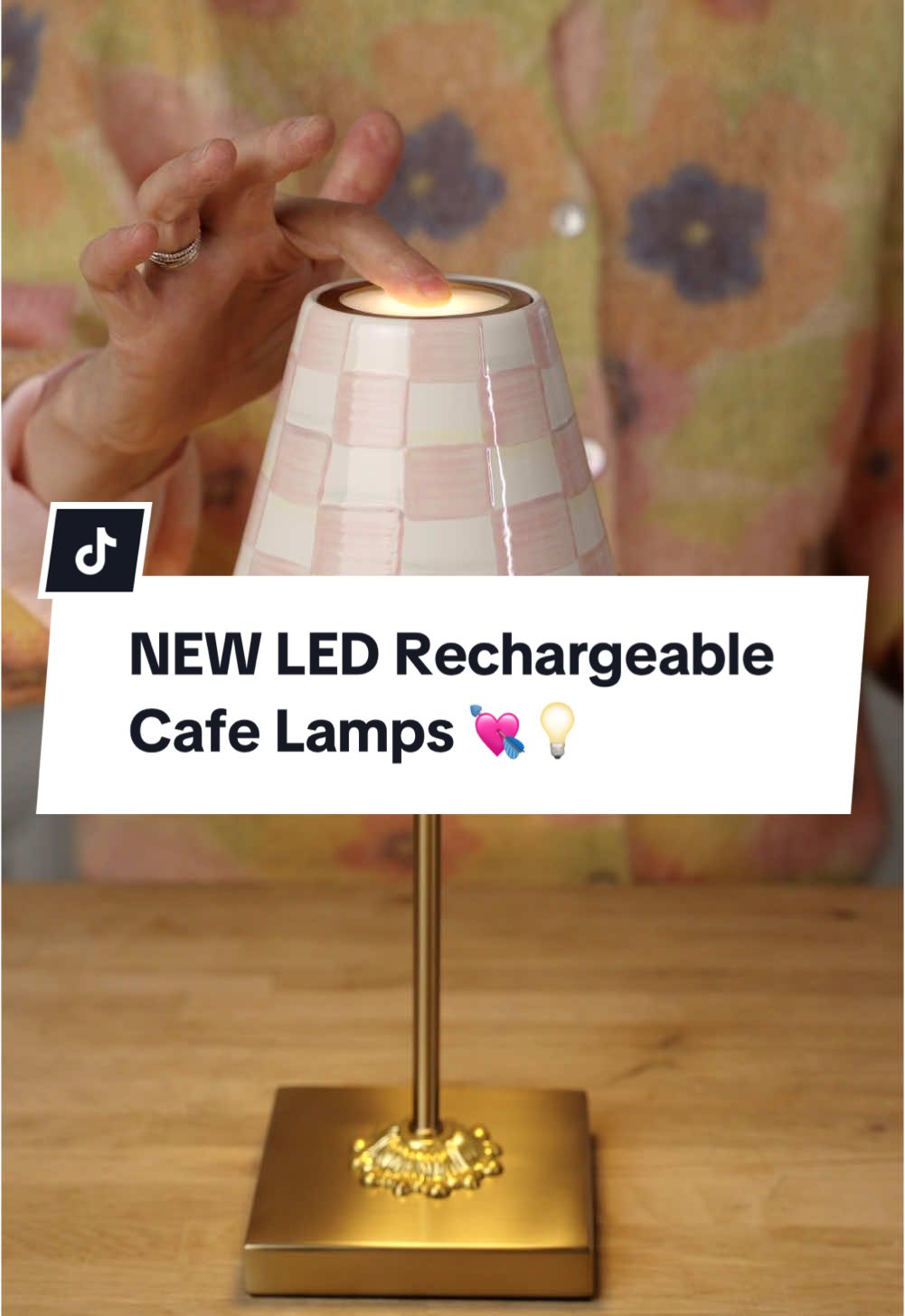 Did you really think we wouldn’t make a checkered lamp for your kitchen (or wherever you’d like)?! Meet our new LED Rechargeable Cafe Table Lamp- available now in your favorite patterns! 💘💡  #ledlamp #lamp #kitchenlamp #lighting #lightingtips 