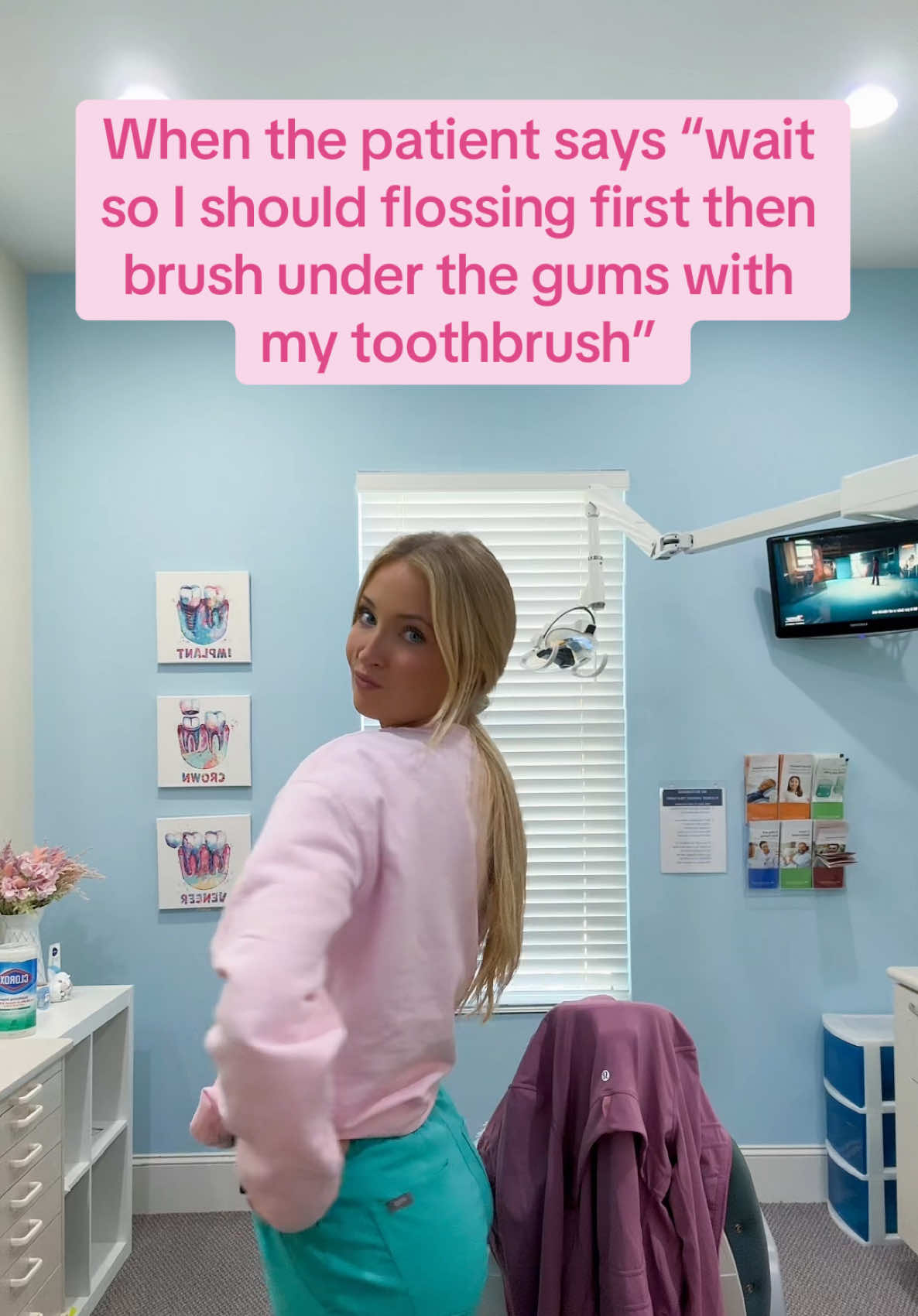 RIGHT!! Floss first pull the plaque out then brush it away! 45 degrees under the gum line let your electric toothbrush do the work for you! 