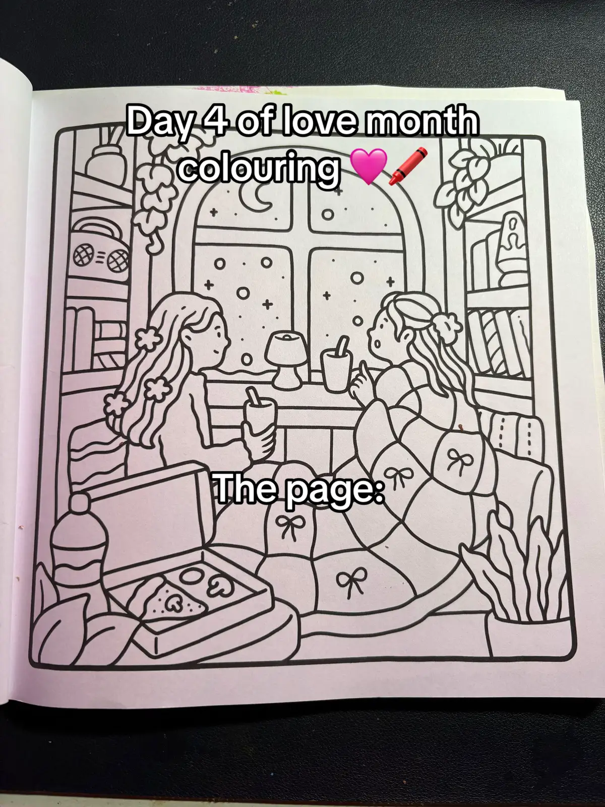 Love month isn’t just about romantic love, but all love. Me and my besties 10 year friend anniversary is this year and I love her so much!! Love you bbg 🫶🏽🫶🏽🩷 #bestfriend #bestie #lovemonth #colouring #ohuhumarkers #girlmoments 