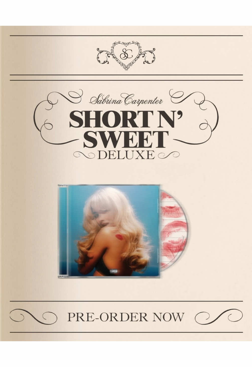 the Short n' Sweet (Deluxe) merch is even better than in our heads 💋 #sabrinacarpenter #shortnsweet