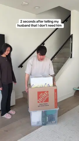 He definitely gave me the heavier box 😤