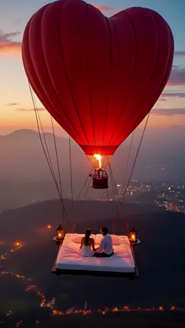 AI-generated video | Romantic Atmosphere 😍❤️ #Love #aesthetic #romantic #heart #red #ai #viral #teamwor 