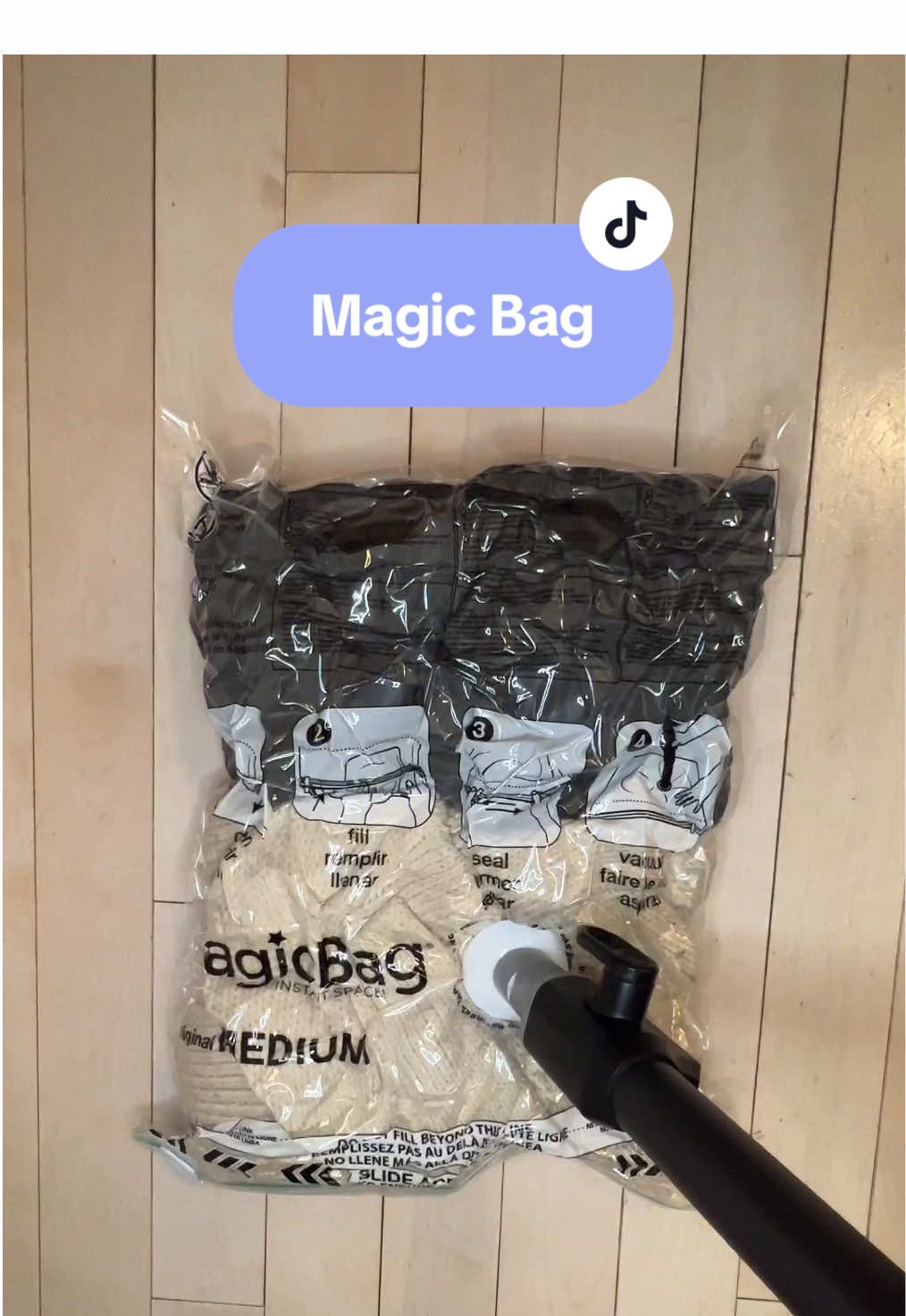 Running out of space? Magic Bag is to the rescue. 😉 Available now on #TikTokShop. 